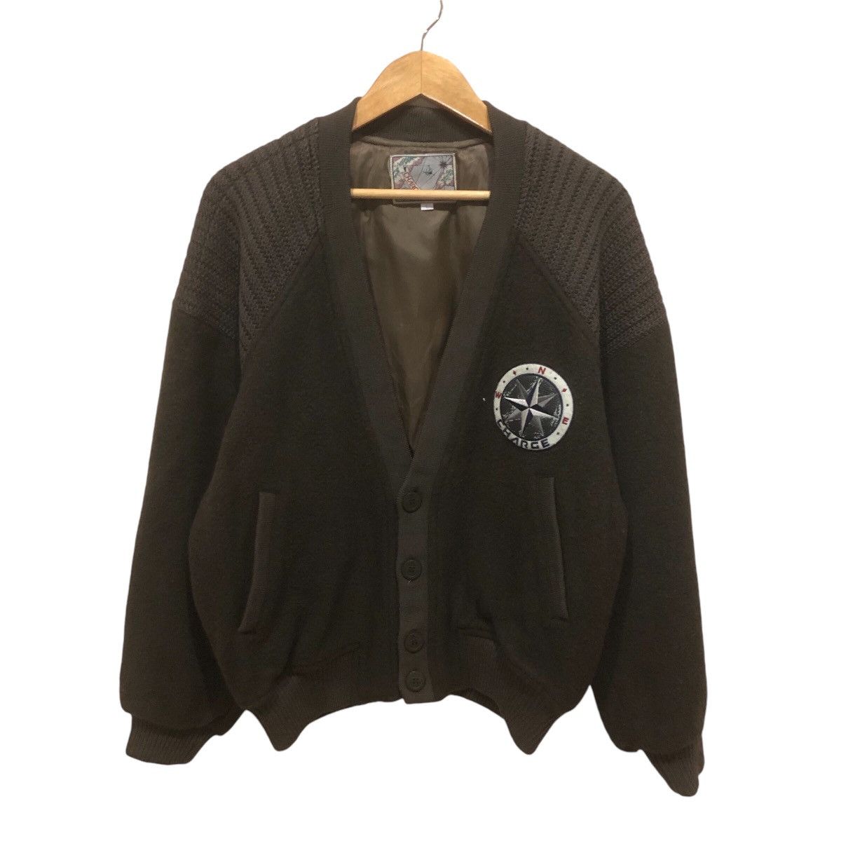 Japanese Brand × Vintage Charge Knit/Wool Cardigan Size US L / EU 52-54 / 3 - 1 Thumbnail