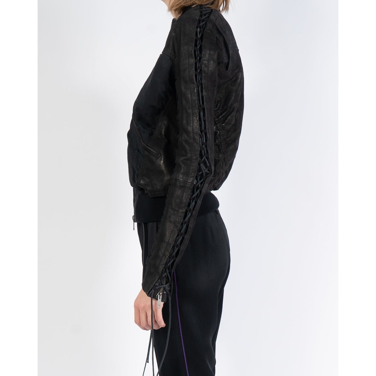 Haider Ackermann FW16 Black Two Tone Jacket Sample Size S / US 4 / IT 40 - 3 Thumbnail