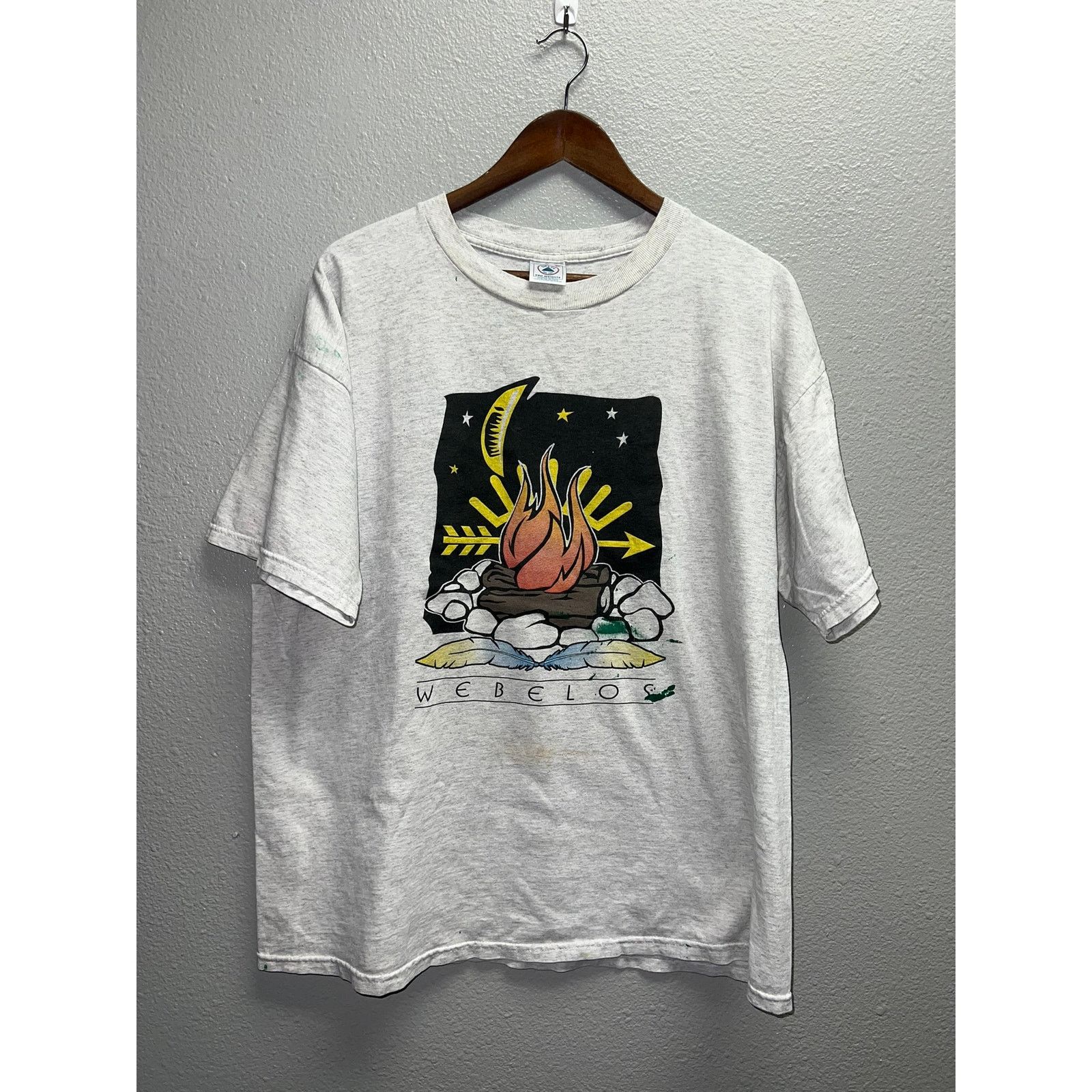Vintage Vintage Boy Scouts Shirt Webelos Fire Graphic Nature 90s XL Size US XL / EU 56 / 4 - 1 Thumbnail