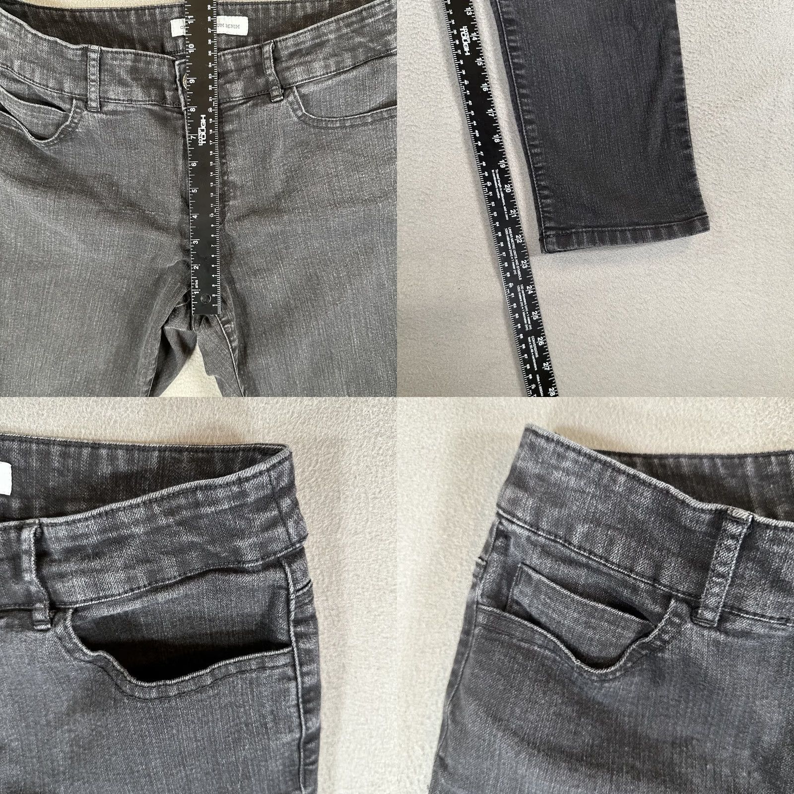 Vintage Chico's Platinum Jeans Womens 0.5 Black Denim Ultimate Fit Mid Rise Size 25" / US 0 / IT 36 - 8 Thumbnail