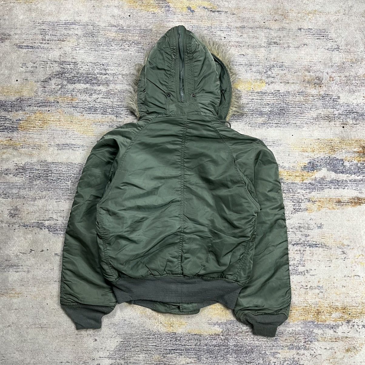 Alpha Industries Vintage Alpha industries attached hood N-2b bomber jacket Size US S / EU 44-46 / 1 - 2 Thumbnail
