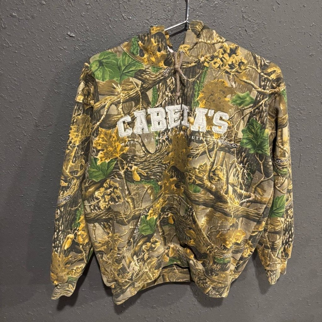 Cabelas Women’s Cabela's Woodland Camo Hoodie Size XL / US 12-14 / IT 48-50 - 1 Thumbnail