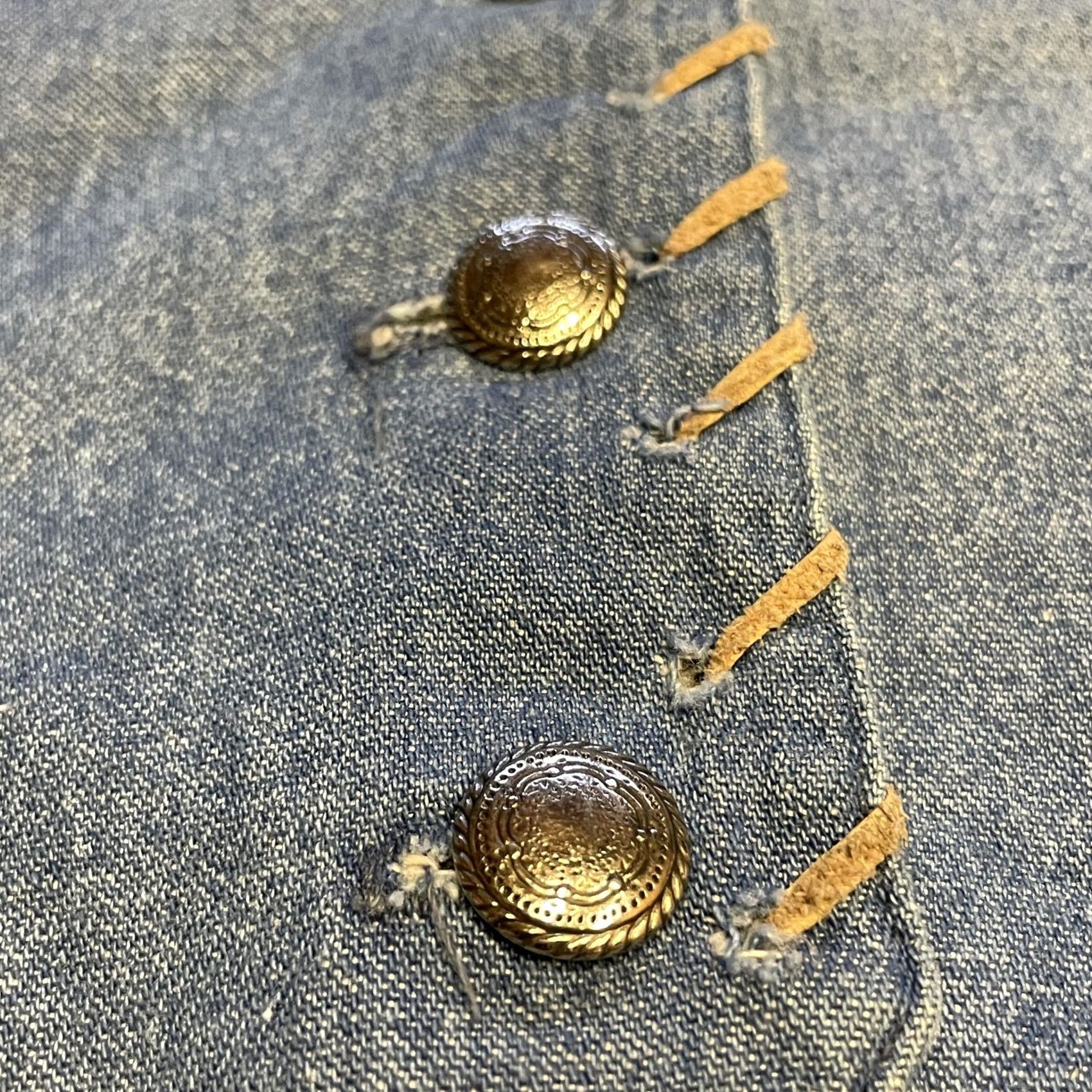 Denime VINTAGE Harold's Vest Womens Medium Blue Denim Western Button Up Made USA 90s Size M / US 6-8 / IT 42-44 - 5 Thumbnail