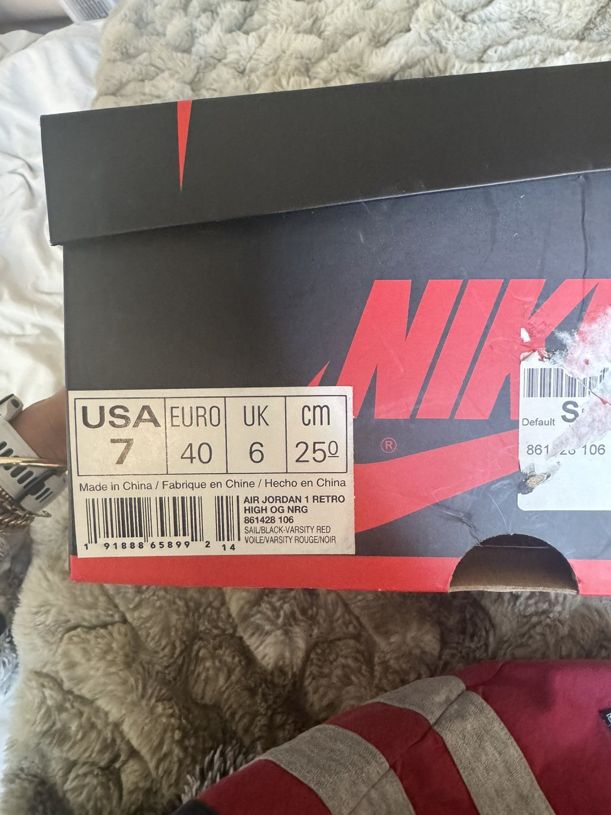 Jordan Brand Air Jordan 1 Retro High OG NRG 'Not For Resale' Size US 7 / EU 40 - 13 Thumbnail