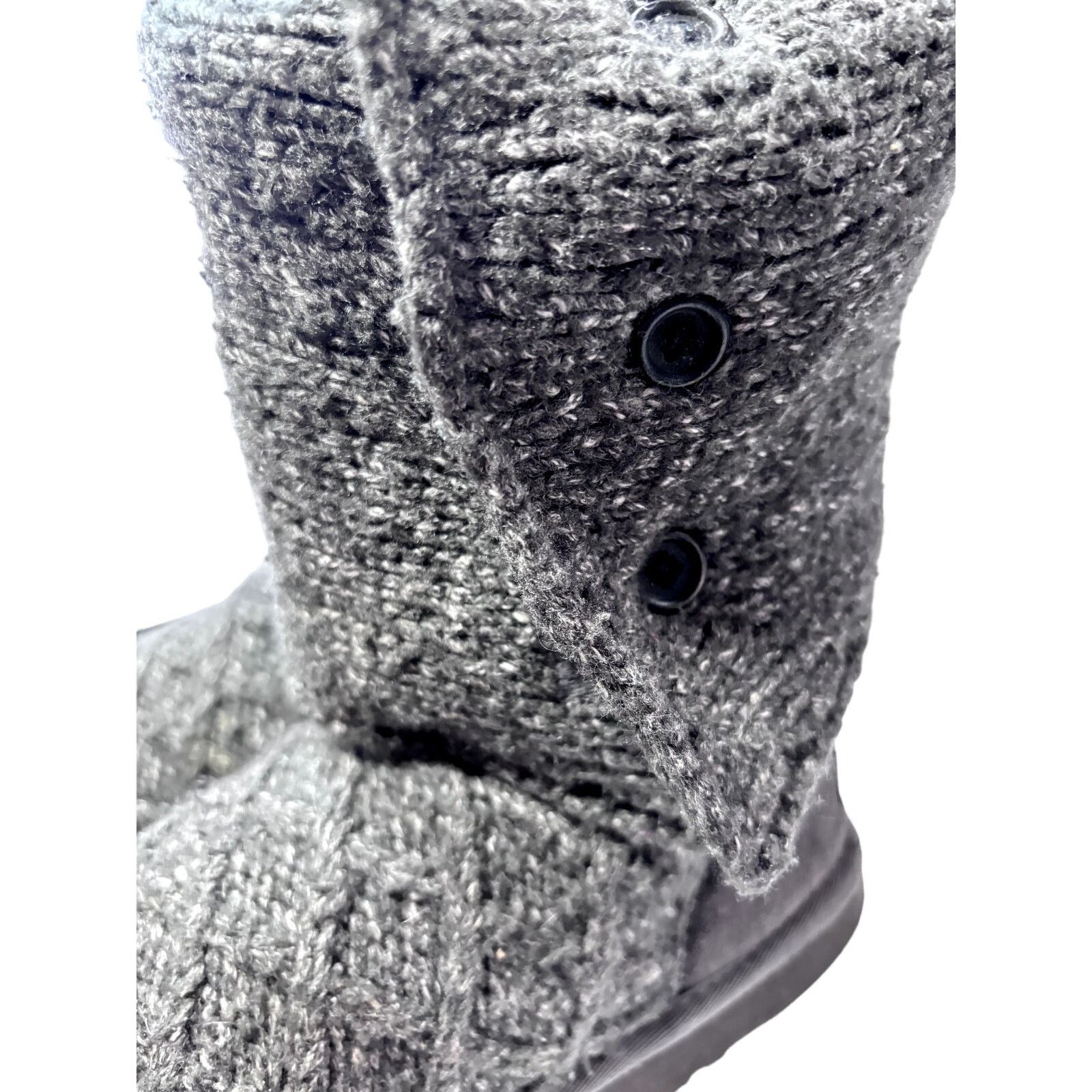 Ugg UGG Winter Boots Lattice Cardy 3066 High Round Toe Gray Sz 6 Size US 6 / IT 36 - 4 Thumbnail
