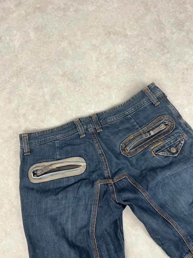 Dolce & Gabbana AW2004 Dolce & Gabbana Blue Denim Zip Multi-Pocket Jeans Size US 32 / EU 48 - 8 Thumbnail