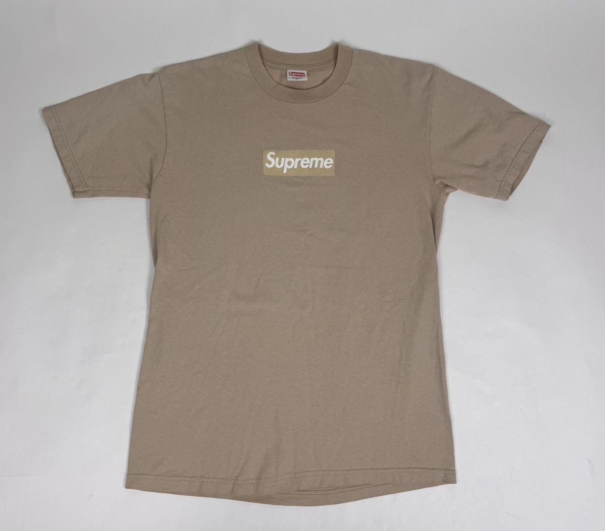 Supreme Supreme Tan Tonal Box Logo Tee 2003 Size US M / EU 48-50 / 2 - 3 Thumbnail