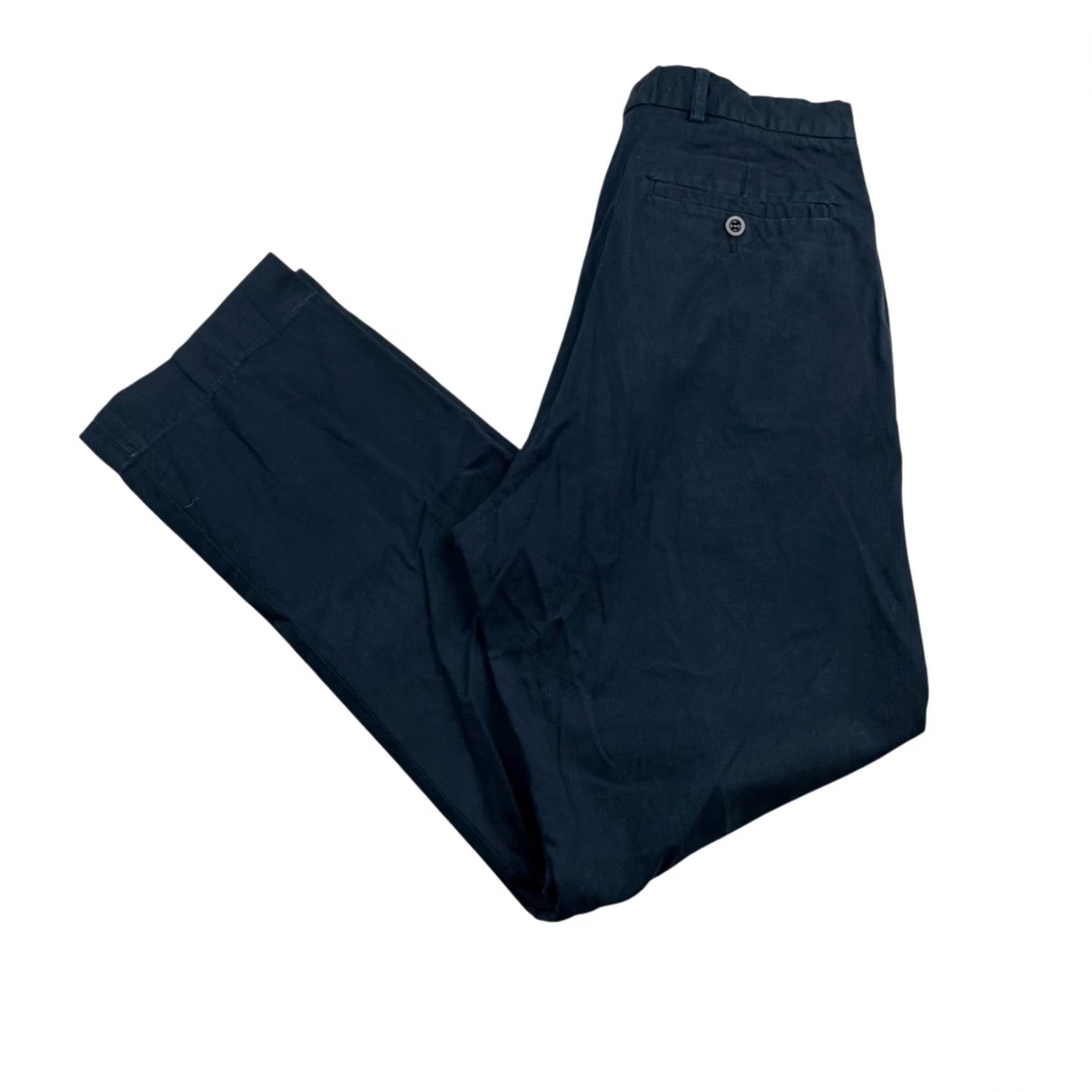 Hackett Hackett London Men's Chino Pants Navy Blue 100% Cotton Button-Fly Straight Front 32x30 Regular Size 32 Mens Size US 32 / EU 48 - 2 Thumbnail