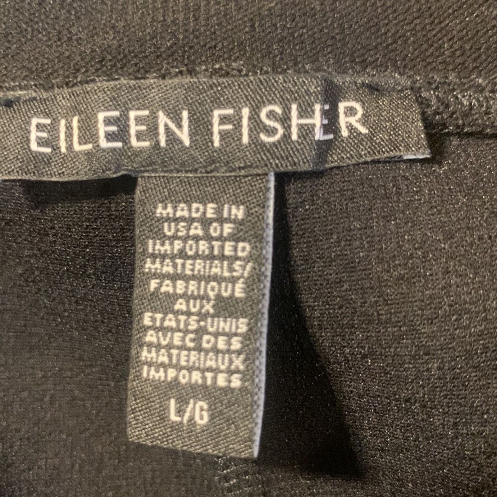 Eileen Fisher Eileen Fisher black crepe stretch pullon pants Size 36" / US 14 / IT 50 - 4 Thumbnail