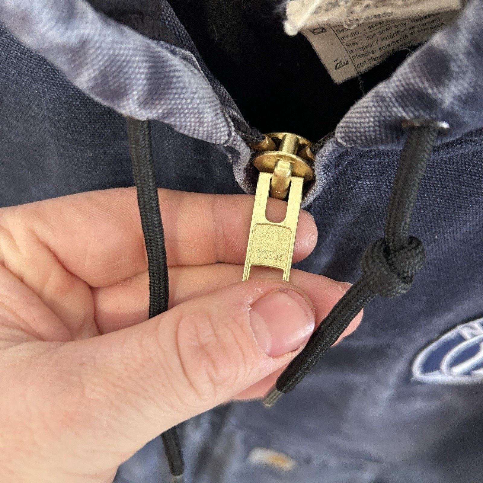 Carhartt Vintage Carhartt Hooded Active Jacket “Dark Navy” Yankees Size US XL / EU 56 / 4 - 14 Thumbnail
