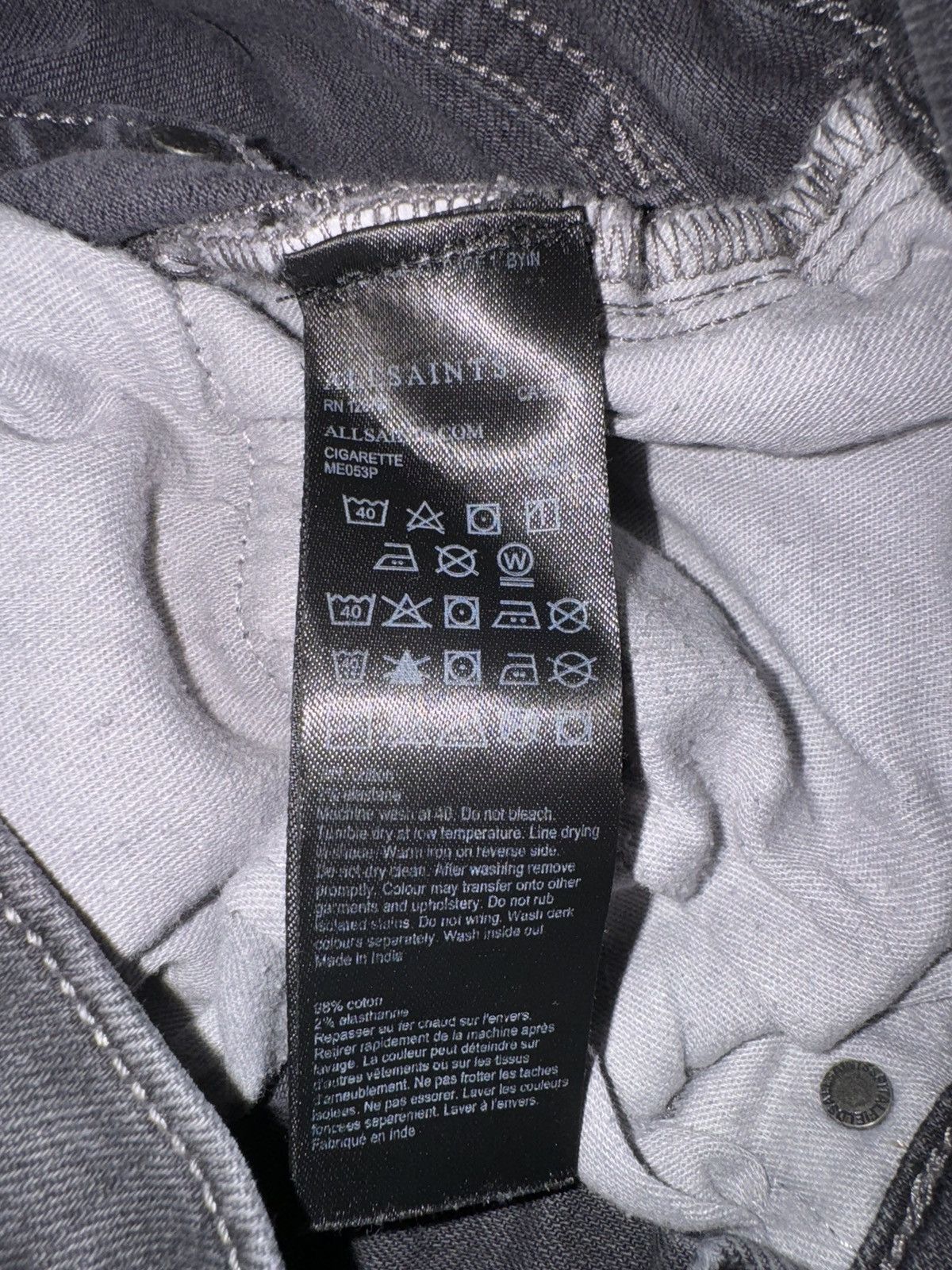 Allsaints Allsaints Distressed Jeans Size US 30 / EU 46 - 1 Thumbnail