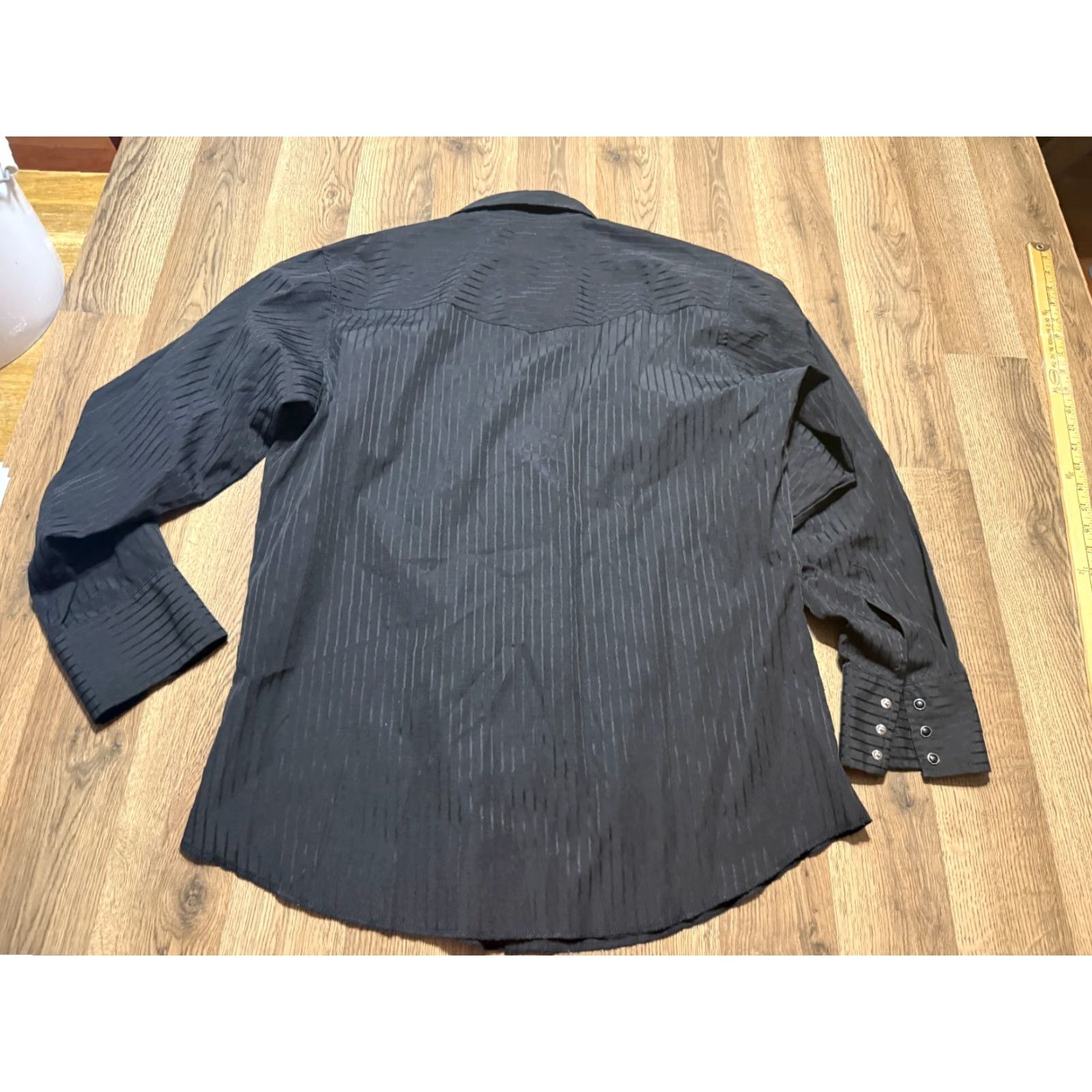 Wrangler VINTAGE Wrangler Shirt Mens L Black Long Sleeve Button Up Pockets Western Button Up Shirt? Size US L / EU 52-54 / 3 - 2 Thumbnail