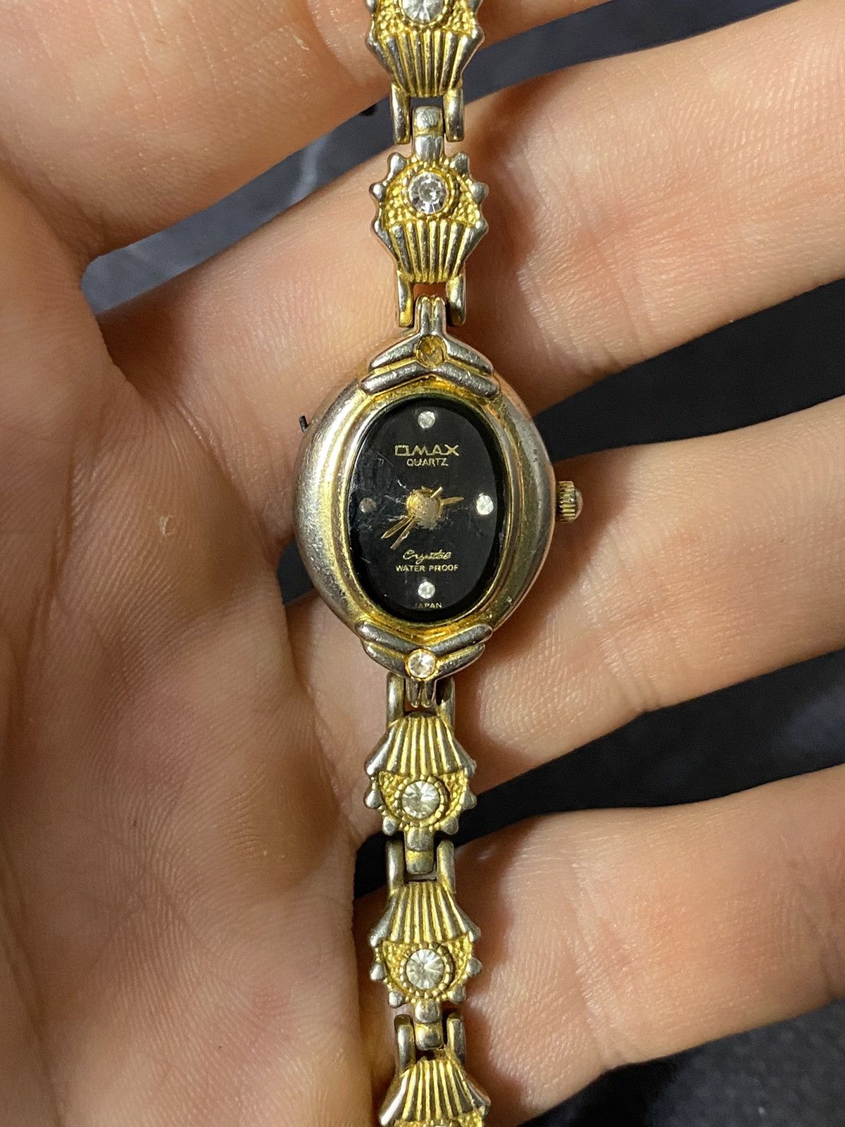 Japanese Brand OMAX Quartz Crystal Watch, Vintage Two-tone Size ONE SIZE - 5 Thumbnail