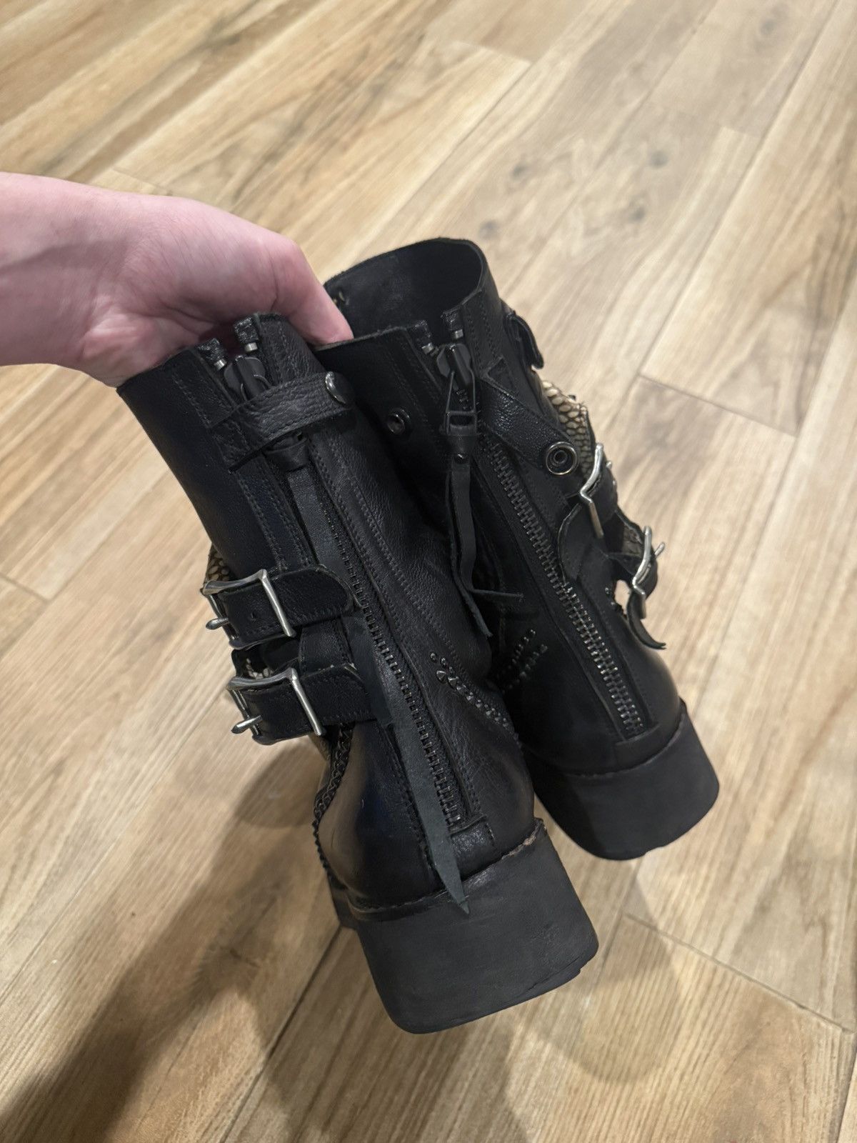 KMRii KMRii Reptile Crush Boots 43 Size US 10 / EU 43 - 3 Thumbnail