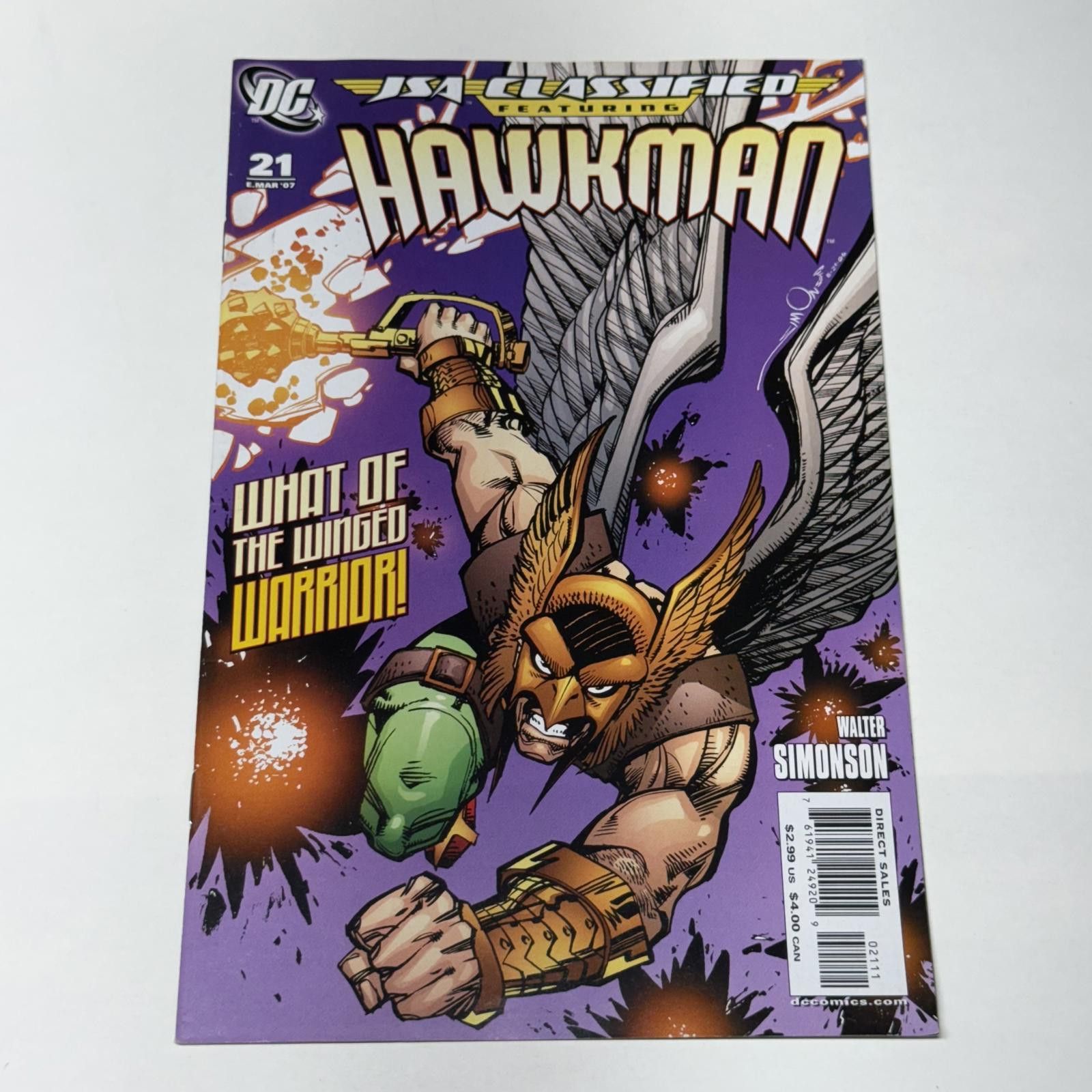 DC Comics JSA Classified #21 Hawkman MAR 2007 DC Comics Size ONE SIZE - 2 Thumbnail