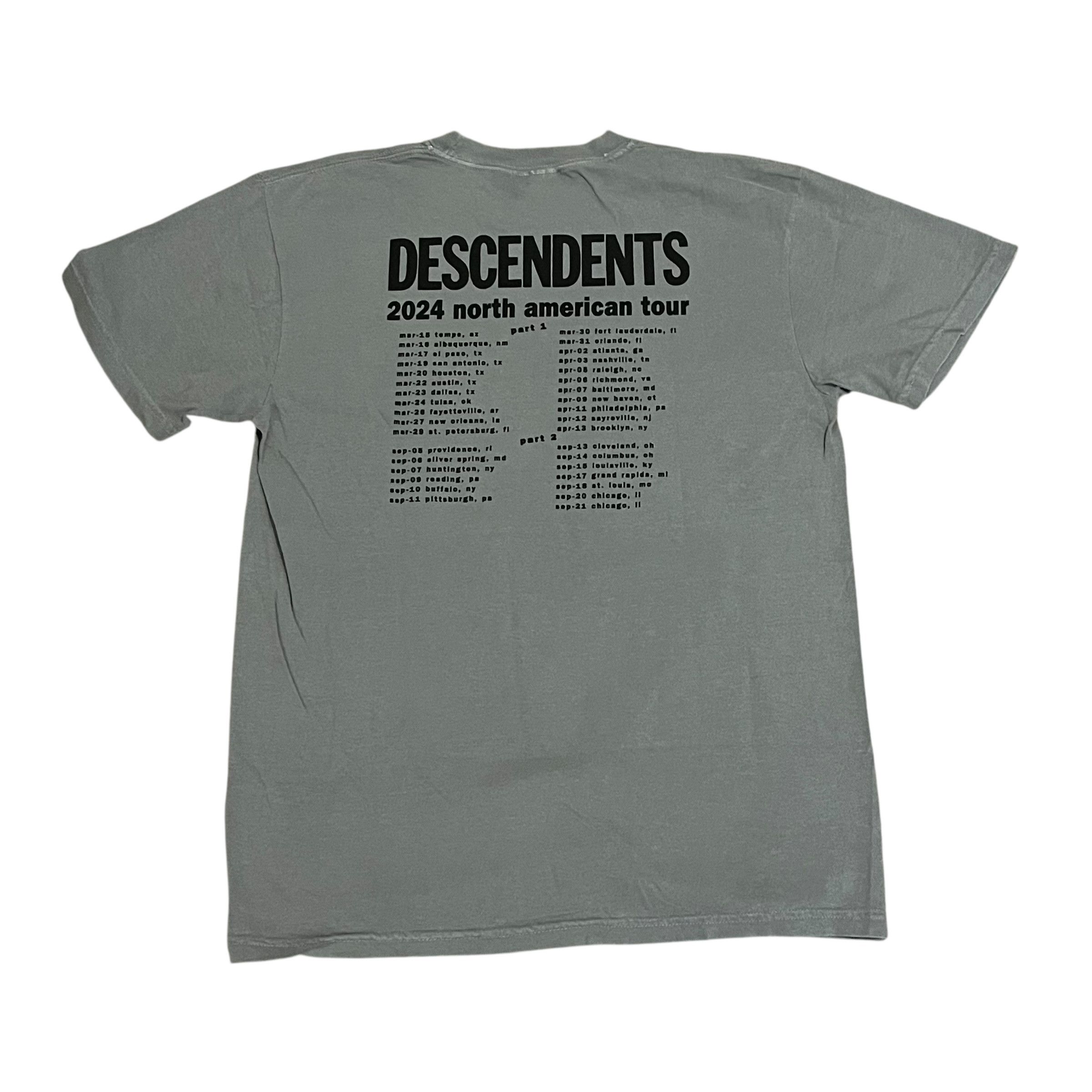 Comfort Colors DEADSTOCK Circle Jerks x Decendents 2024 Tour T Shirt Size US M / EU 48-50 / 2 - 6 Thumbnail