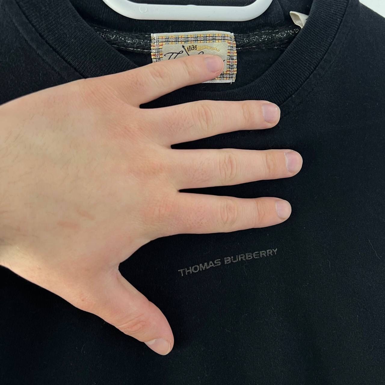 Burberry Rare Vintage Burberry Thomas Centre Logo Long Sleeve 90s Size US L / EU 52-54 / 3 - 3 Thumbnail