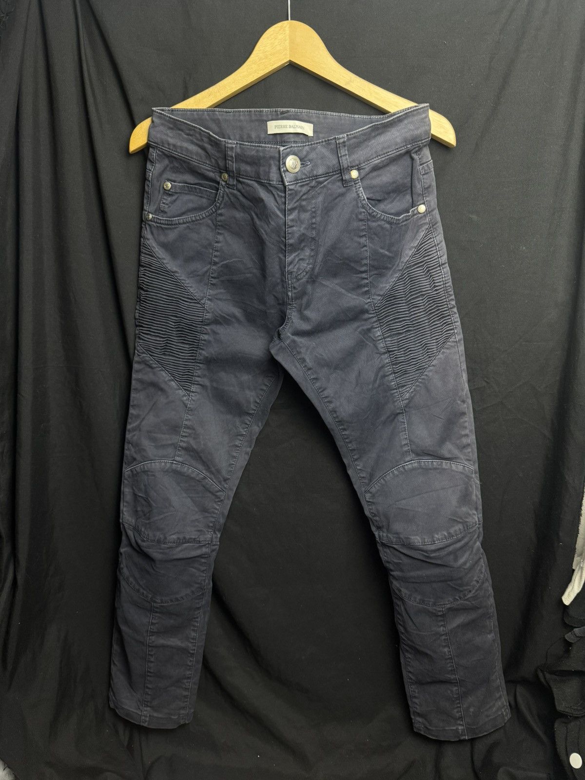 Balmain Balmain Biker Decernin Vintage Styled Size US 29 - 1 Thumbnail