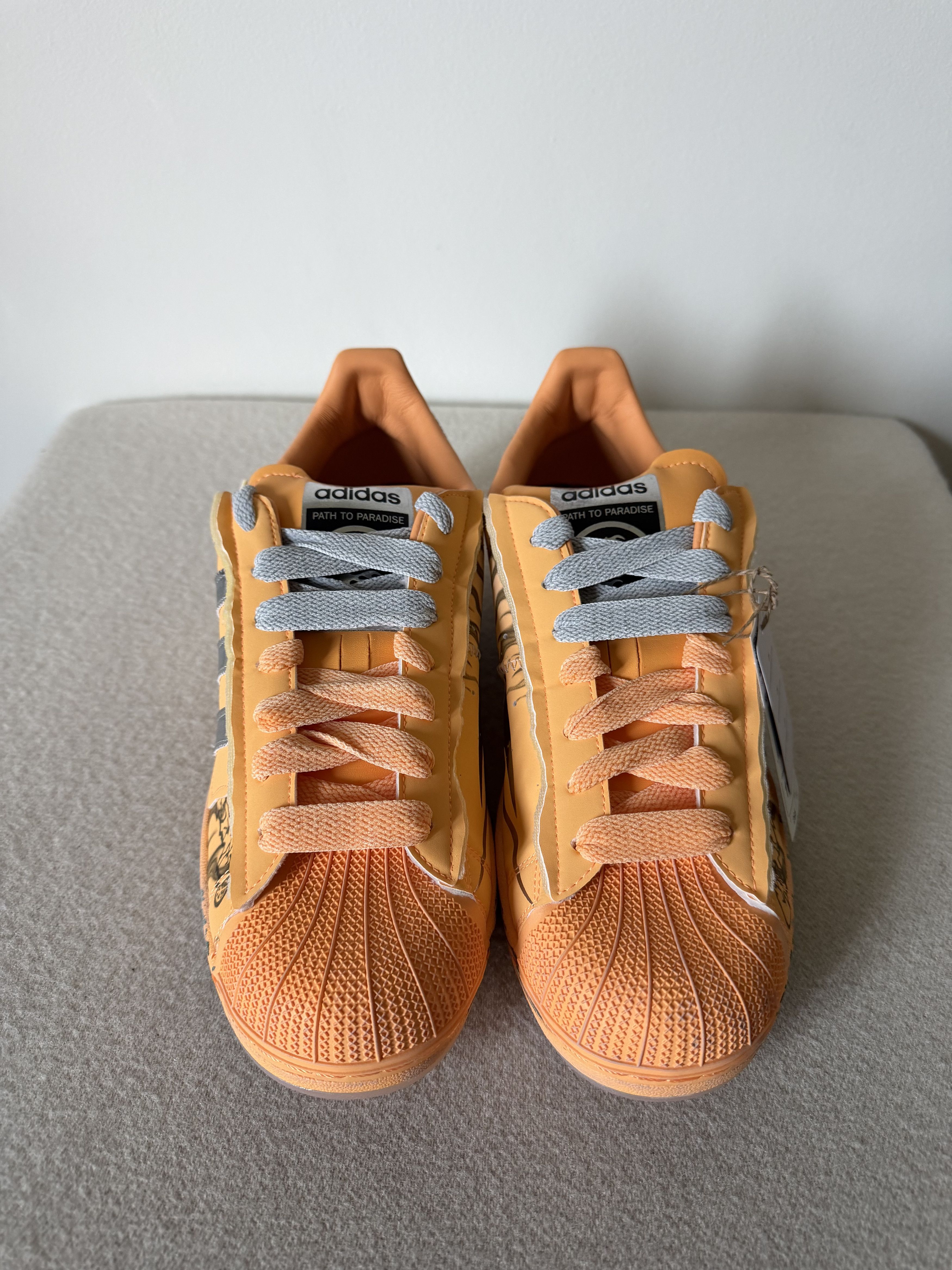 Adidas Hellstar Adidas Superstar in Hazy Orange Size US 11.5 / EU 44-45 - 4 Thumbnail
