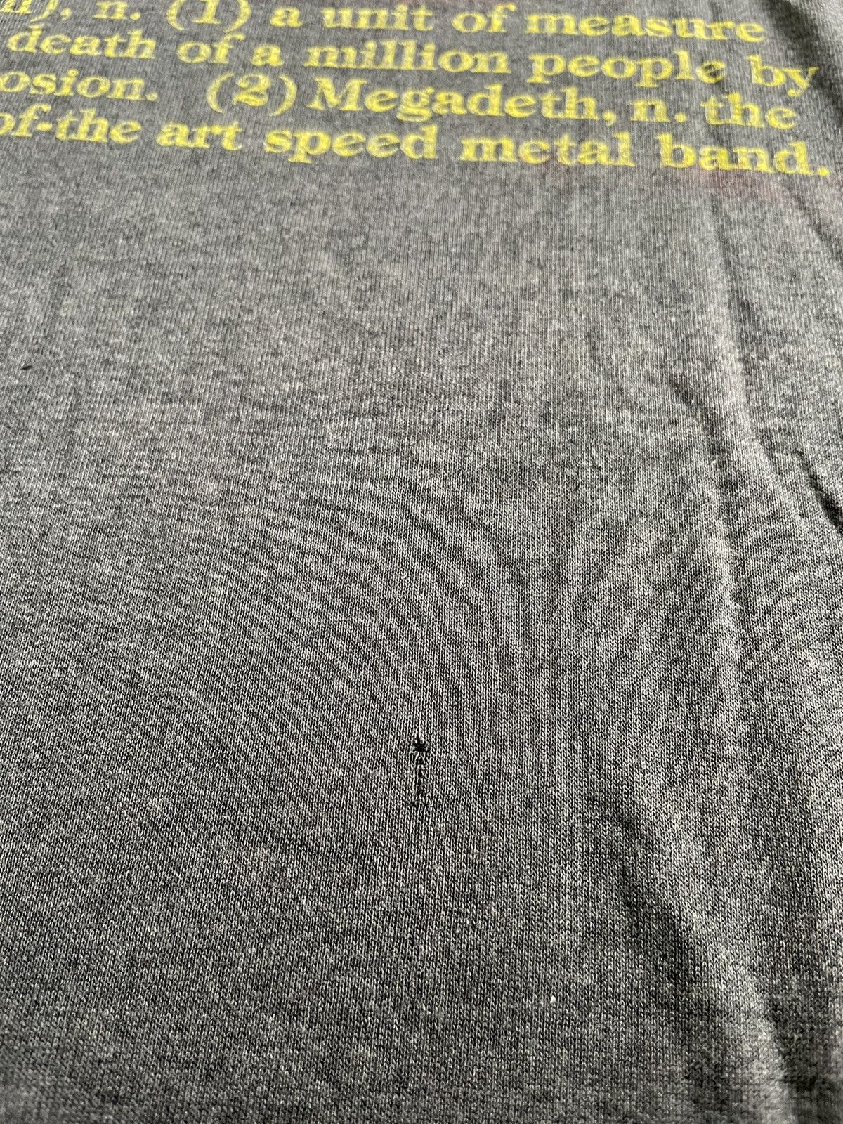 Megadeth Vintage 87 Faded Distresed Megadeth Nuclear Concert Size US M / EU 48-50 / 2 - 20 Thumbnail