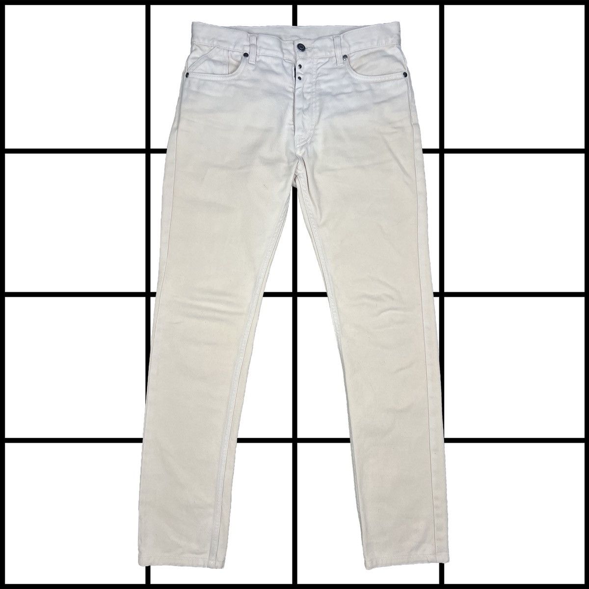 【25SS NEW】Maison Margiela / ヴィンテージ ジーンズ /White Maison Margiela デニム - Off White | FWRD