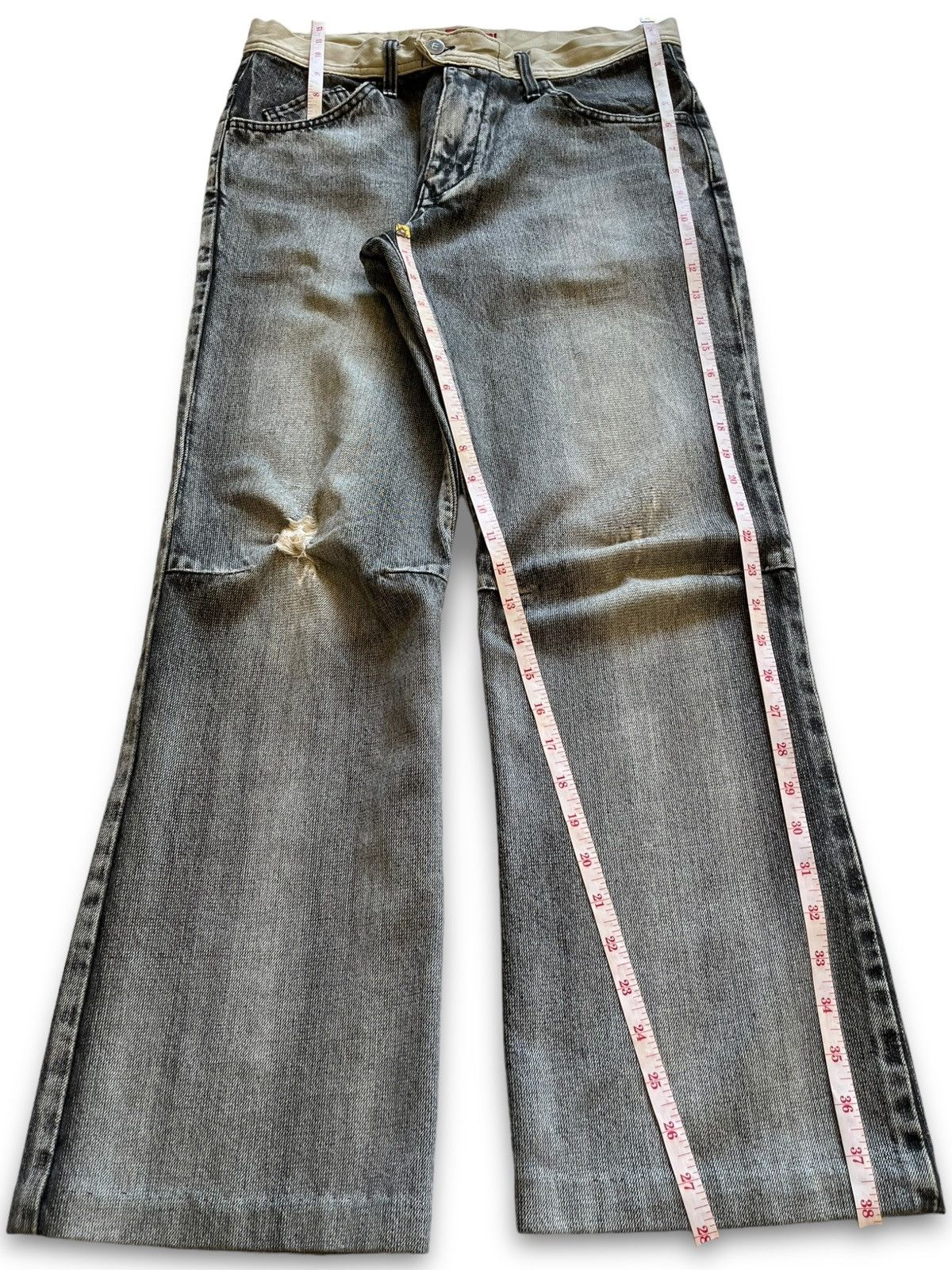 Edwin Vintage Japanese Edwin E Function Distressed Flare Jeans Size US 31 - 12 Thumbnail