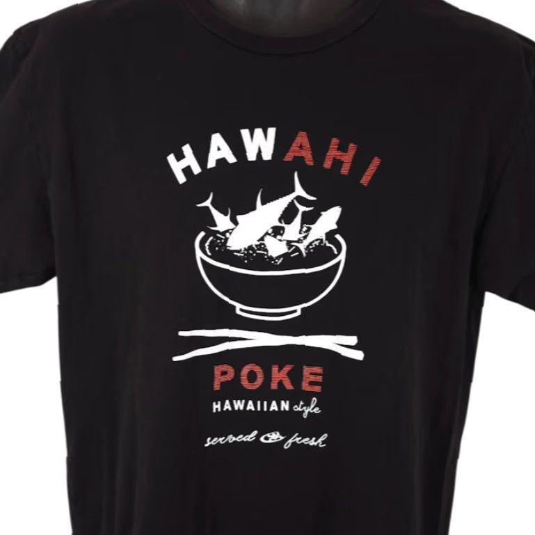 Vintage HawAhi Poke T Shirt Mens Size Large Black Hawaiian Style Travel Destination Tee Shirt Mens Black Hawaiian Style Travel Destination Tee Size US L / EU 52-54 / 3 - 2 Thumbnail