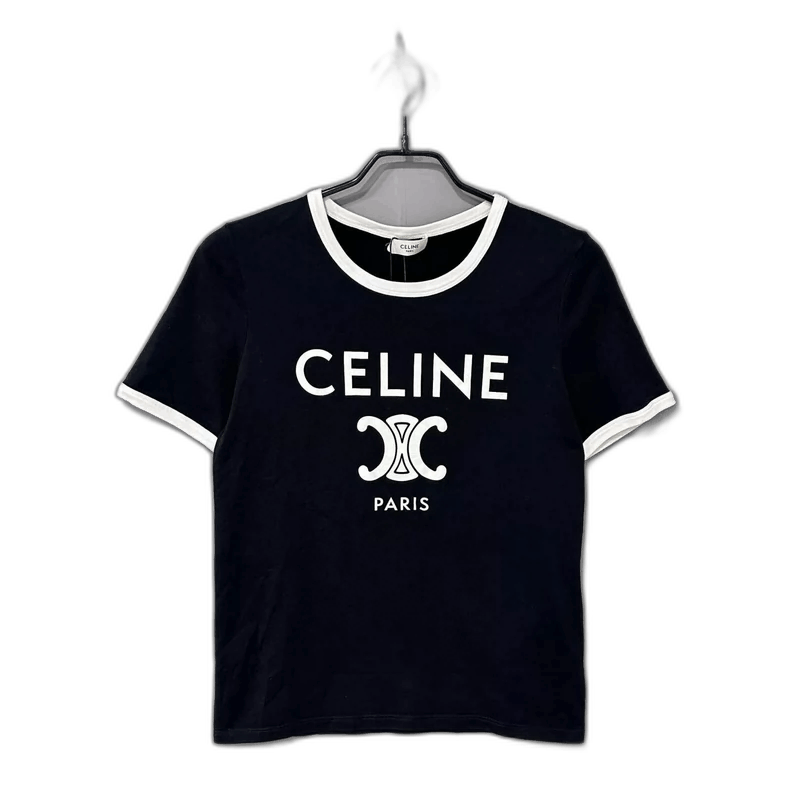 Celine Classic Black Short Sleeve Celine Tee Size M / US 6-8 / IT 42-44 - 1 Thumbnail