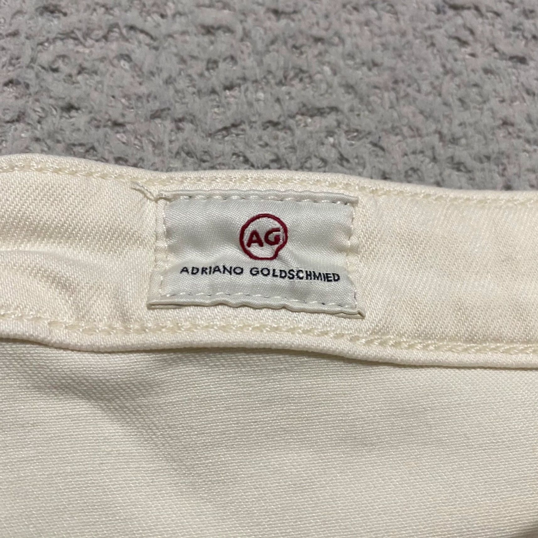 Farah AG Adriano Goldschmied Jeans Women 28 Skinny White Farah Inseam 28 High Rise Slim Pockets Stretch Denim Vintage No Size 27" / US 4 / IT 40 - 4 Thumbnail