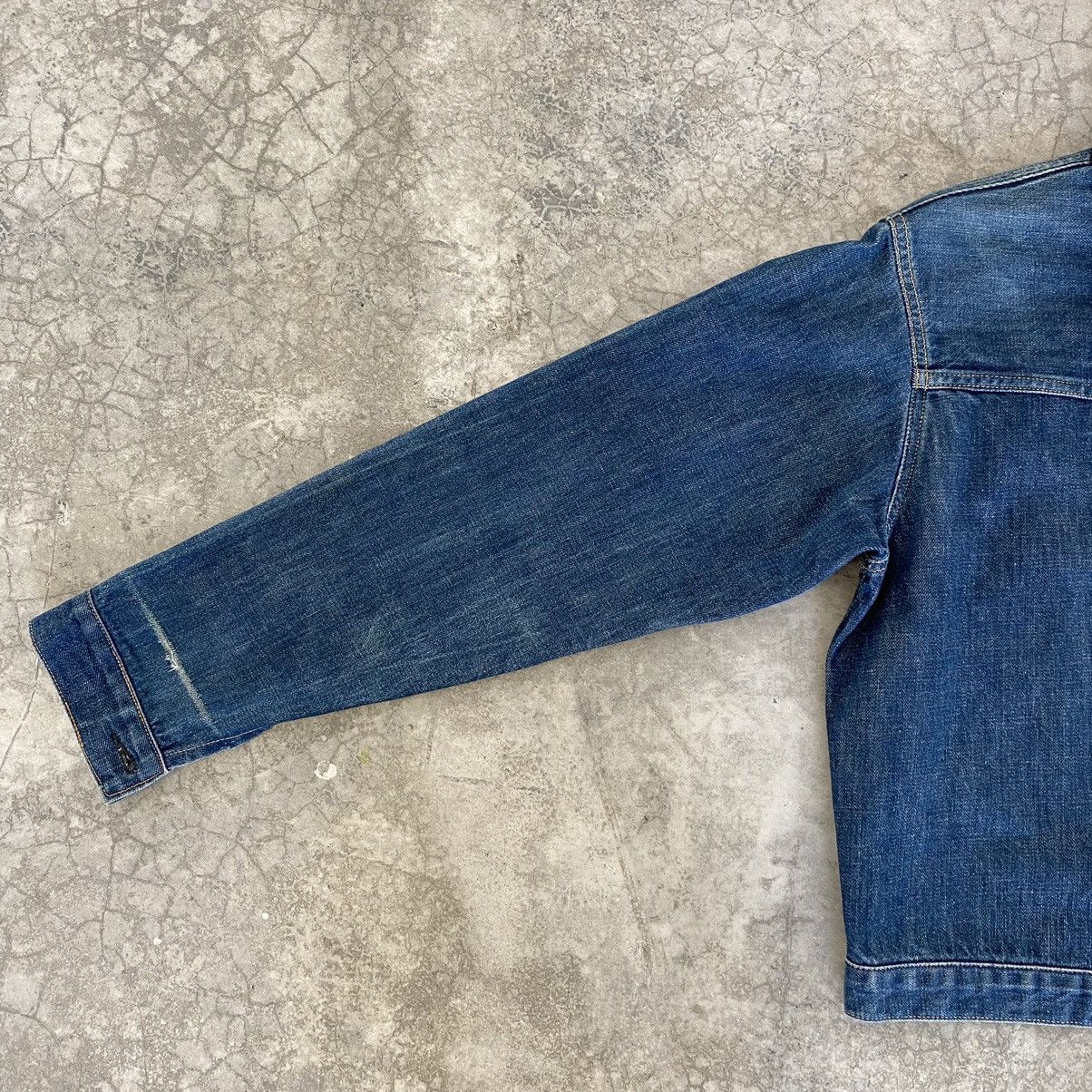 Evisu VTG 90’s Evis Type 1 Cinch Back Pleated Denim Jacket Size US S / EU 44-46 / 1 - 8 Thumbnail
