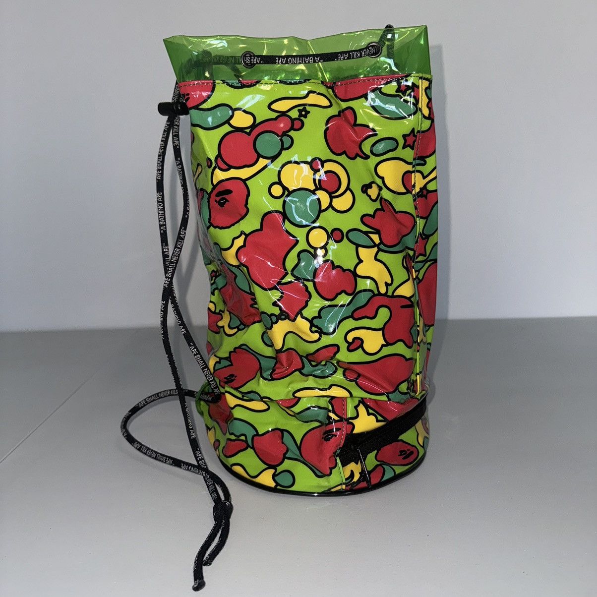 Bape × Vintage Star Camo Vinyl Beach Tote Bag Size ONE SIZE - 3 Thumbnail