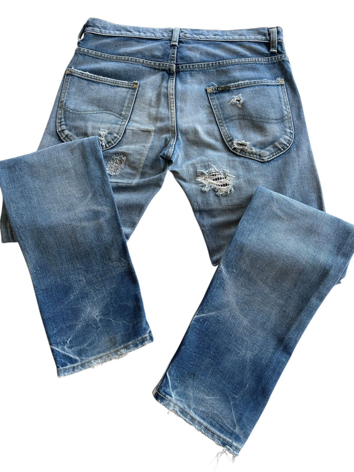 Lee LEE x AKM Patchwork Distressed Denim Size US 32 / EU 48 - 13 Thumbnail