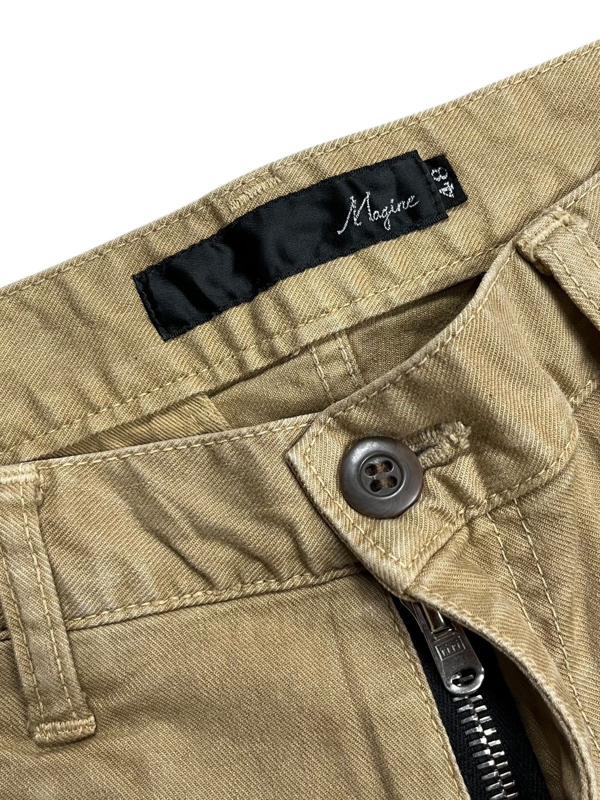 If Six Was Nine × Japanese Brand × Le Grande Bleu (L.G.B.) 2000s Magine - Riri Zips Skinny Cargo Pants Size US 29 - 4 Thumbnail