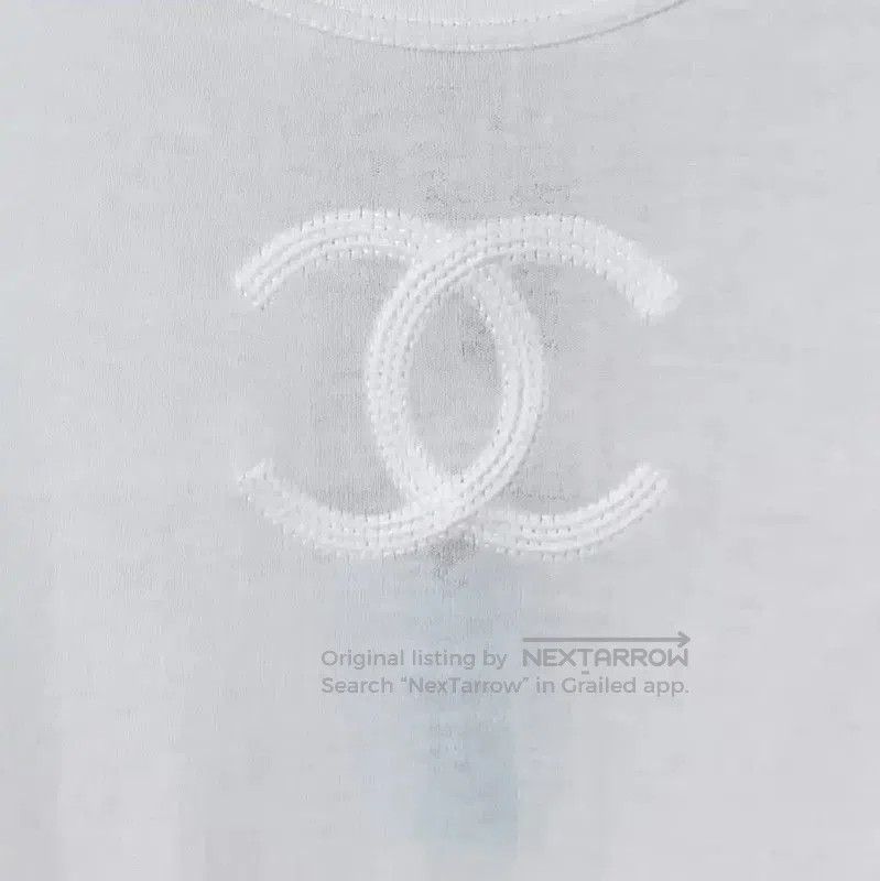Chanel Chanel White Cotton T-Shirt for Women . Size XXS / US 00 / IT 34 - 4 Thumbnail