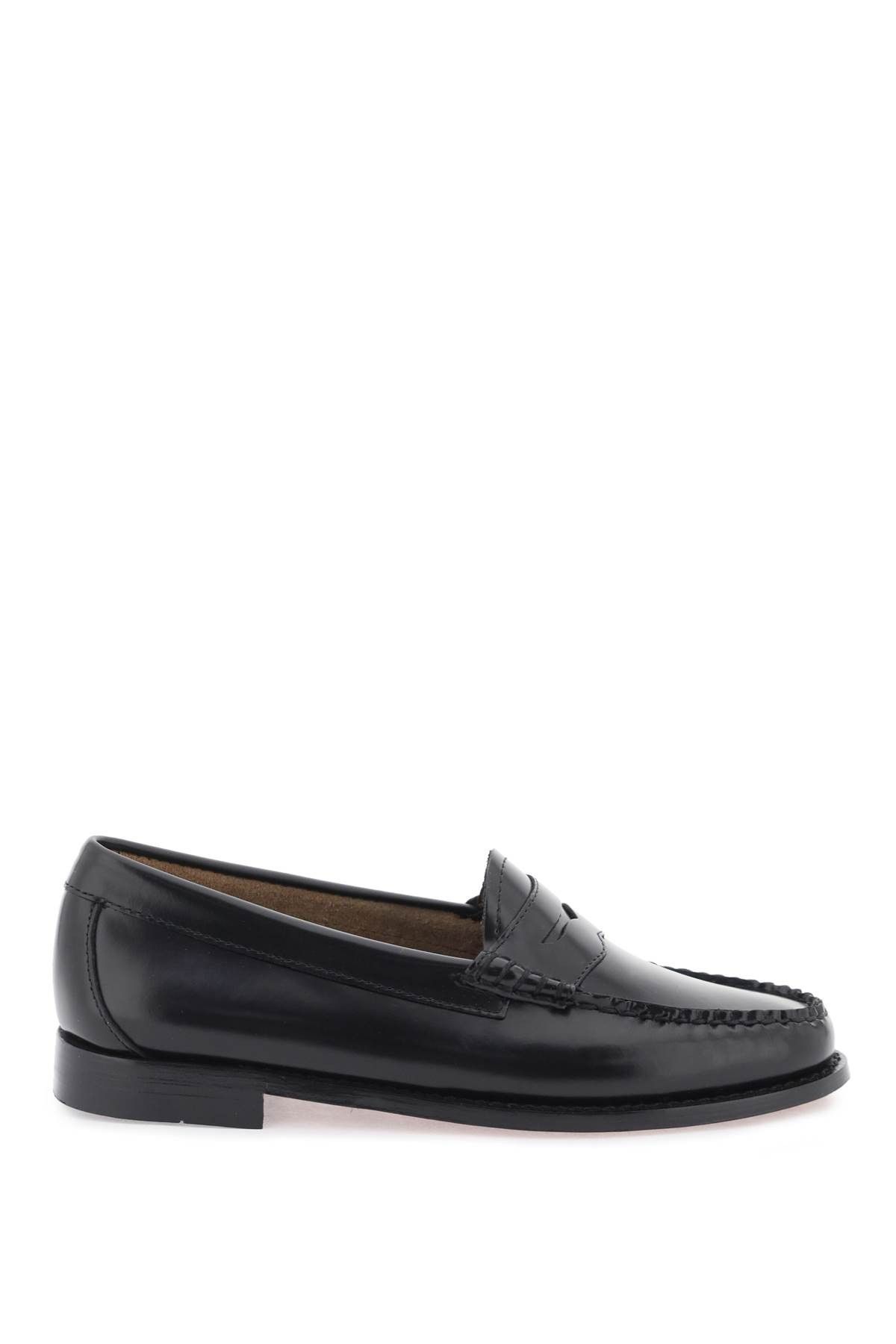 image of G H Bass Co Weejuns Penny Loafers in Nero, Women's (Size 9)