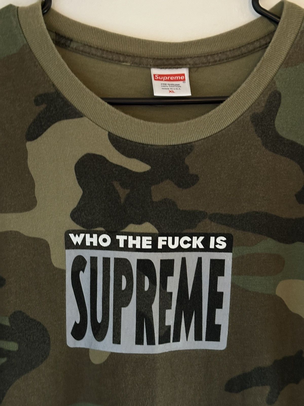 Supreme Supreme Who The Fuck Tee Size US XL / EU 56 / 4 - 2 Thumbnail