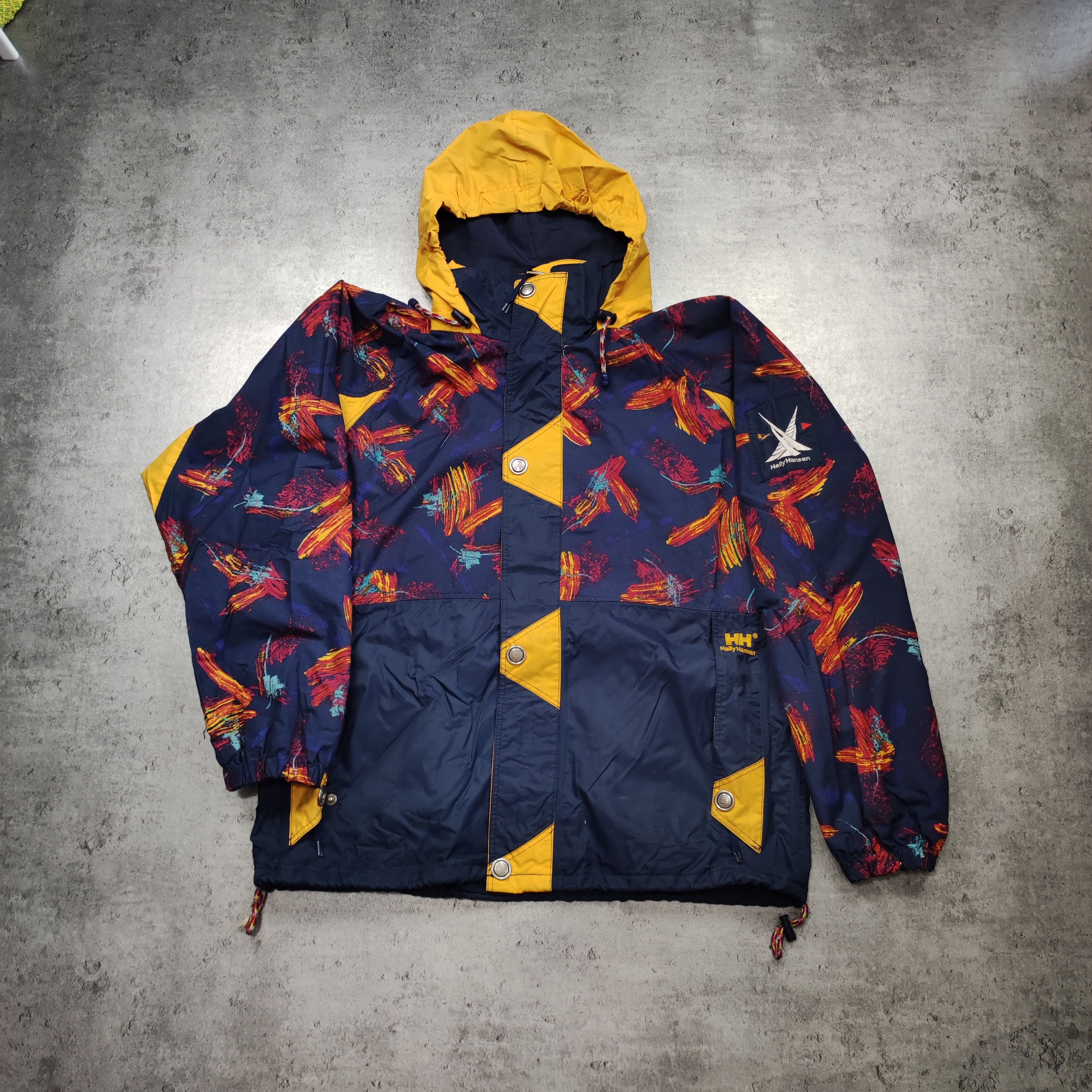 Vintage 90s OG Helly Hansen Full Printed Color Light Jacket