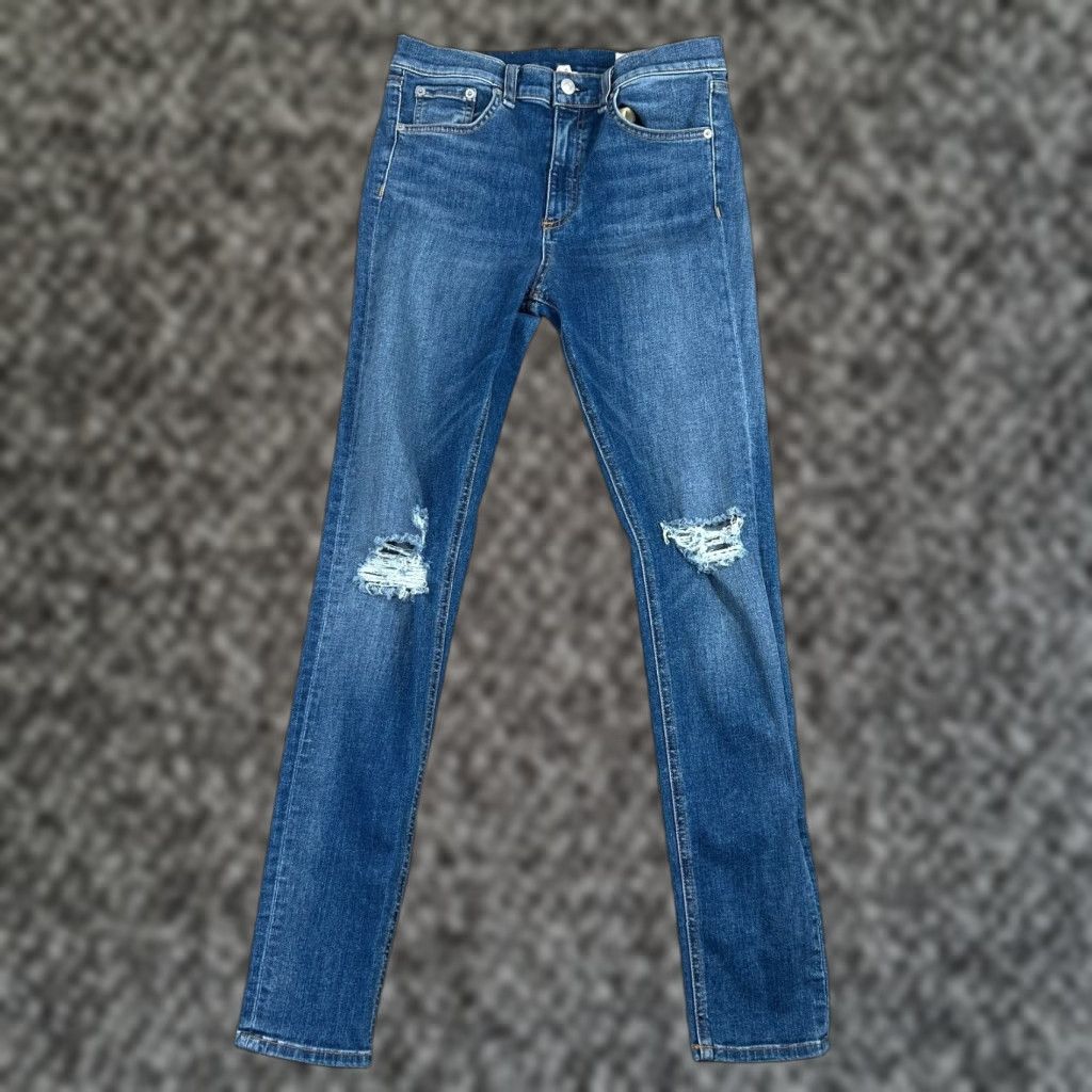 Rag & Bone RAG & BONE Womens 29 High Rise Skinny Stretch Jeans Medium Wash Blue Denim Size 29" - 1 Thumbnail