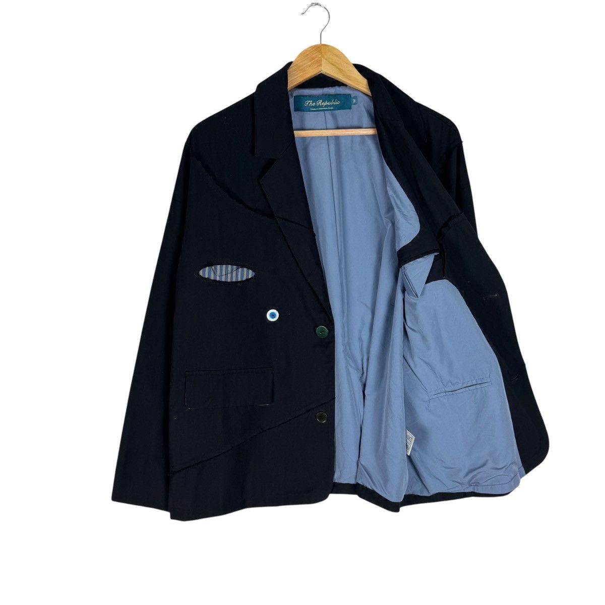New Republic 🌟THE REPUBLIC RECONSTRUCTED BLAZER COAT LIKE YOHJI YAMAMOTO Size US M / EU 48-50 / 2 - 9 Thumbnail