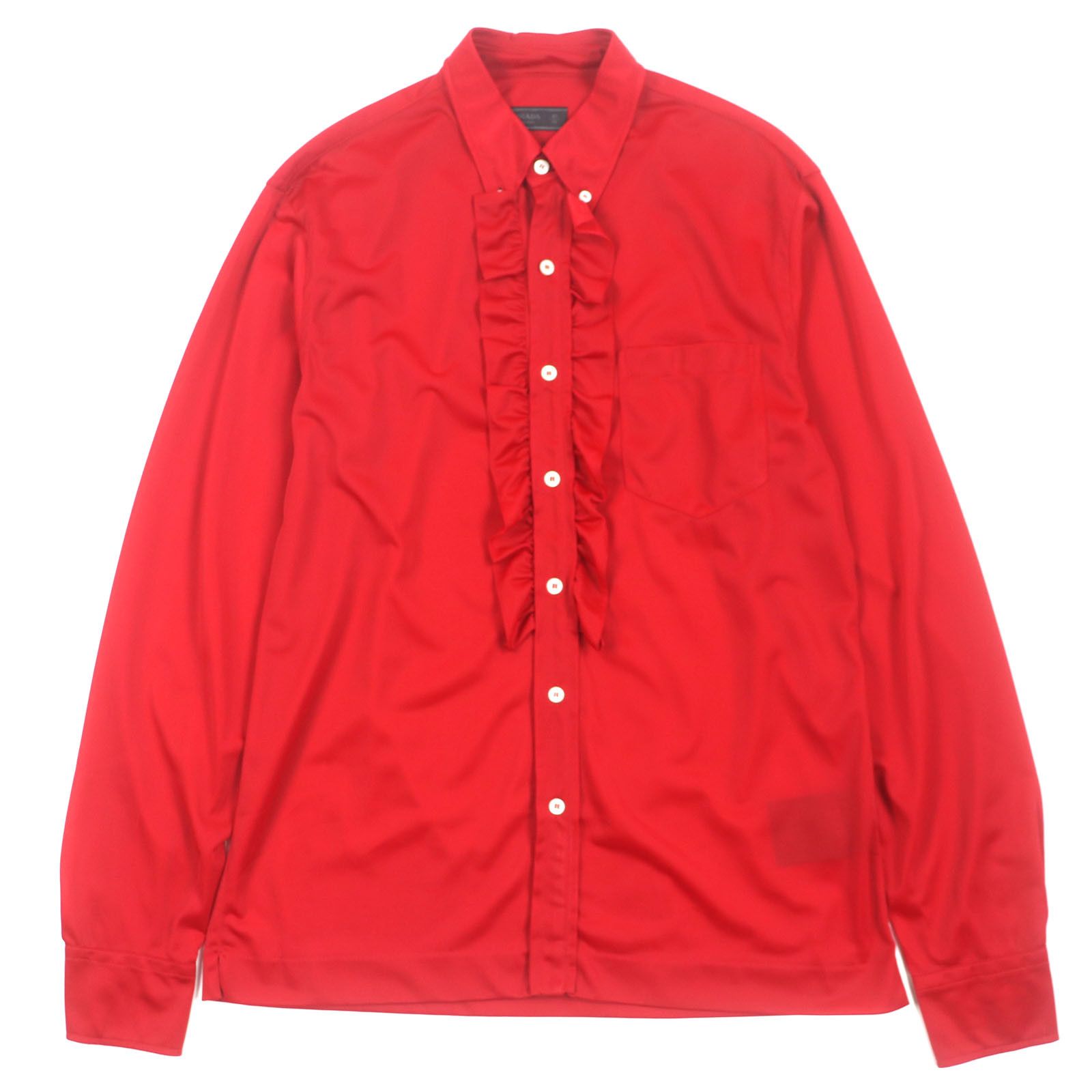 Prada Prada Prada Long Sleeve Shirt Polyamide Shirt Plastic Dress Shirt DUTY FREE for USA Size ONE SIZE - 1 Thumbnail