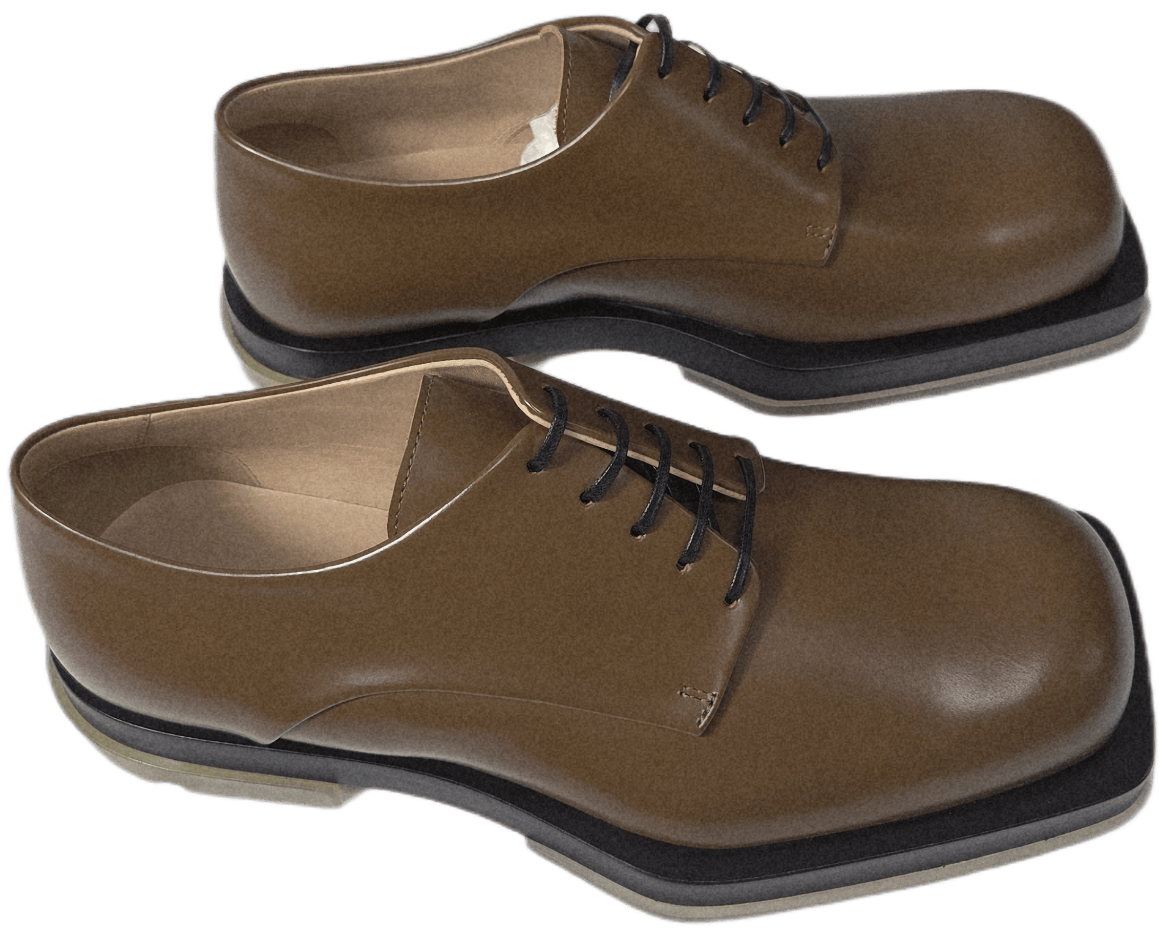 Bottega Veneta Bottega Veneta Lennon Rubber-Lug Sole Leather Derby shoes Size US 9 / EU 42 - 4 Thumbnail