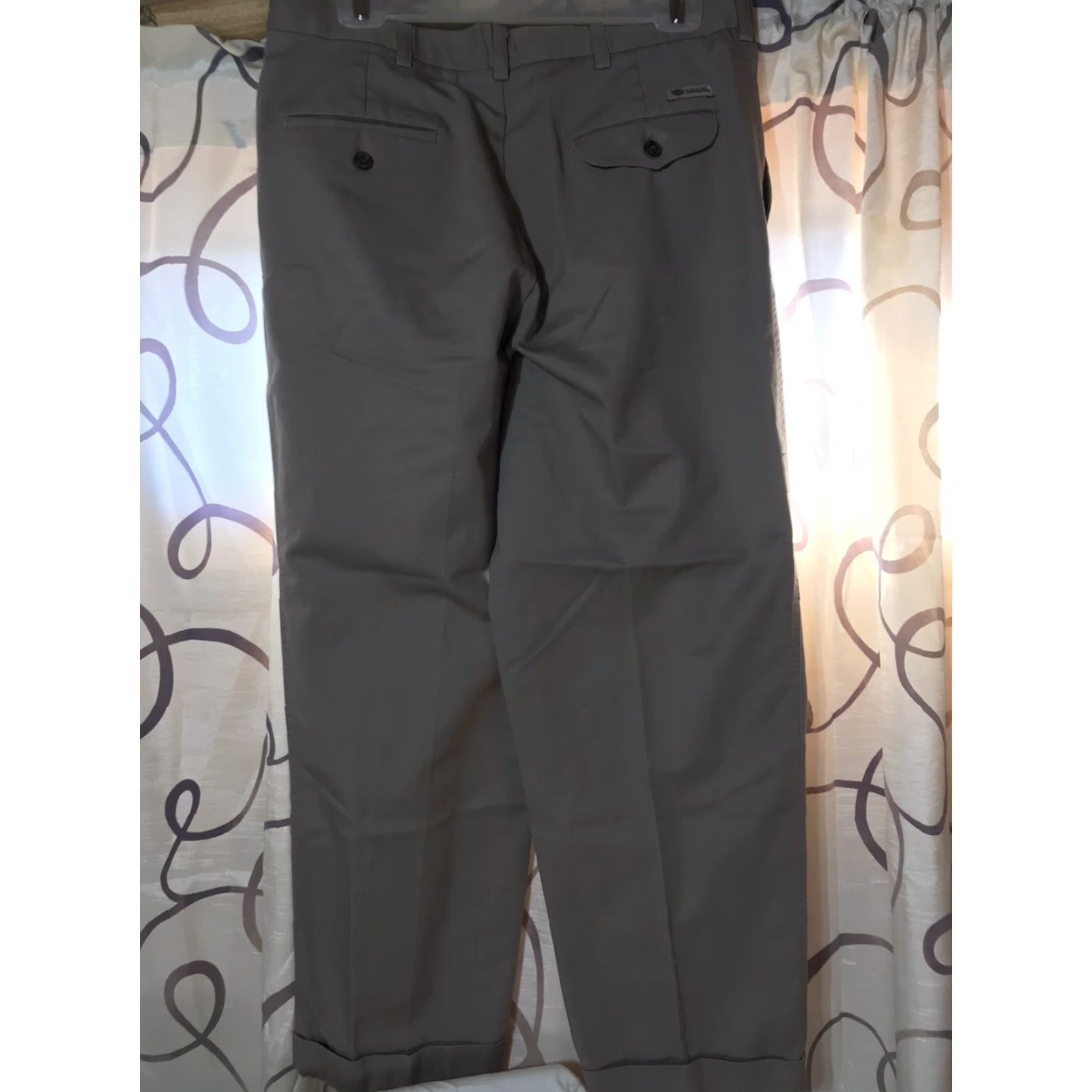 Savane Savane Khaki Pants Mens 34x29 Beige Regular Fit 5-Pocket Business Casual Size US 34 / EU 50 - 2 Thumbnail