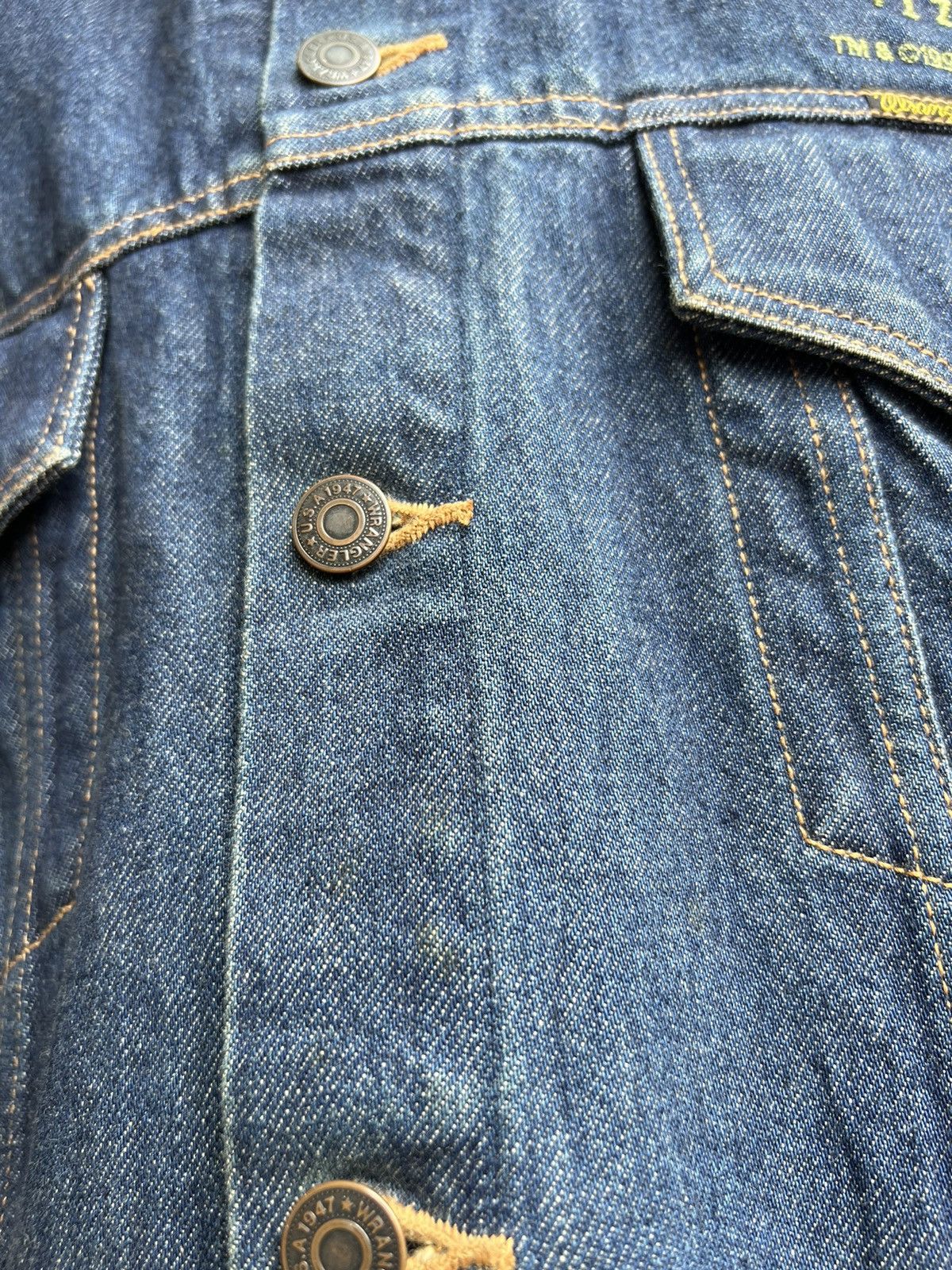 Vintage VTG 90s Wrangler Blue Bell X Godzilla G-Force Denim Jacket Size US L / EU 52-54 / 3 - 9 Thumbnail
