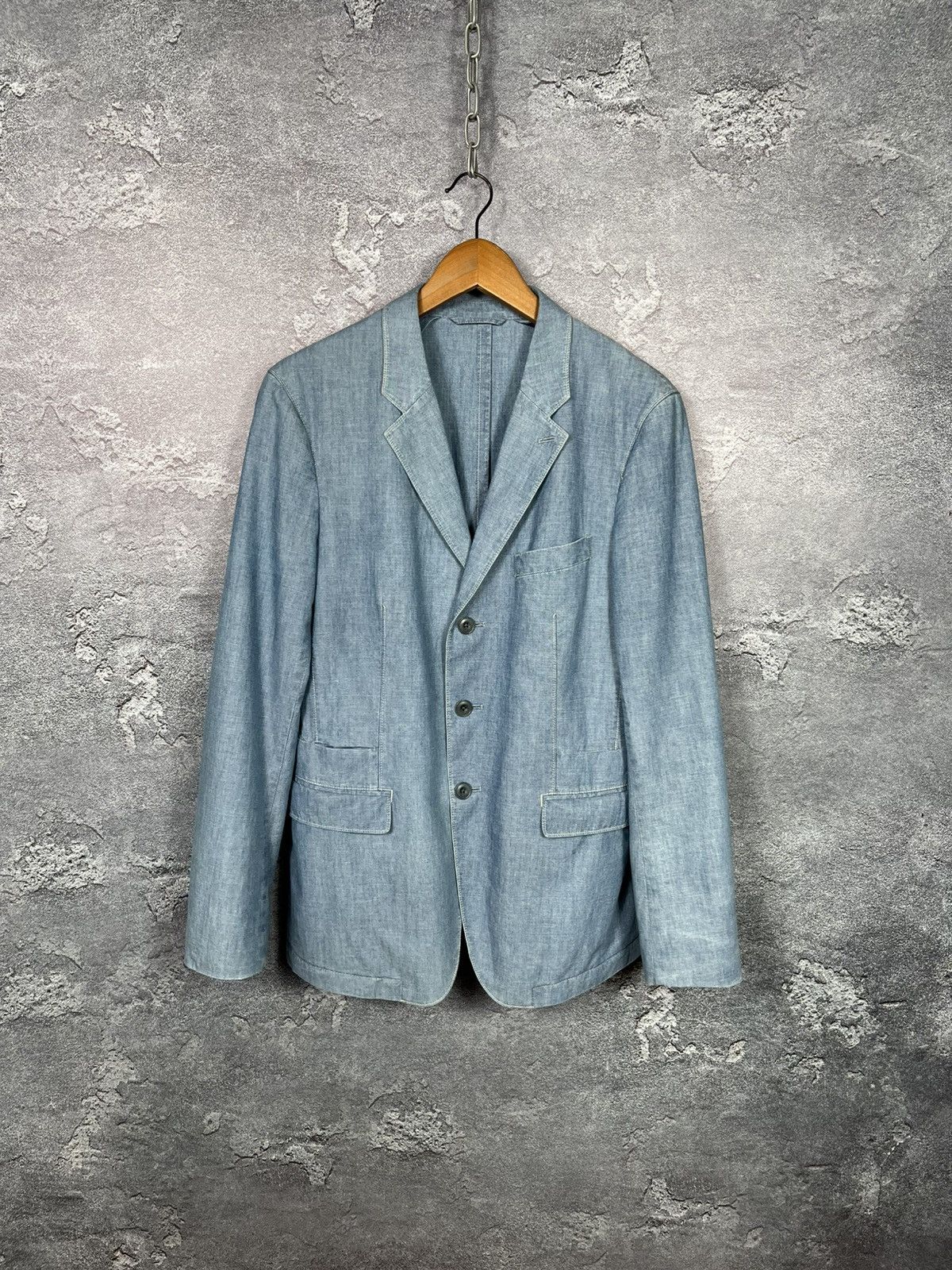 Lemaire Stand Collar Overshirt Zinc Size 44 22AW | Grailed