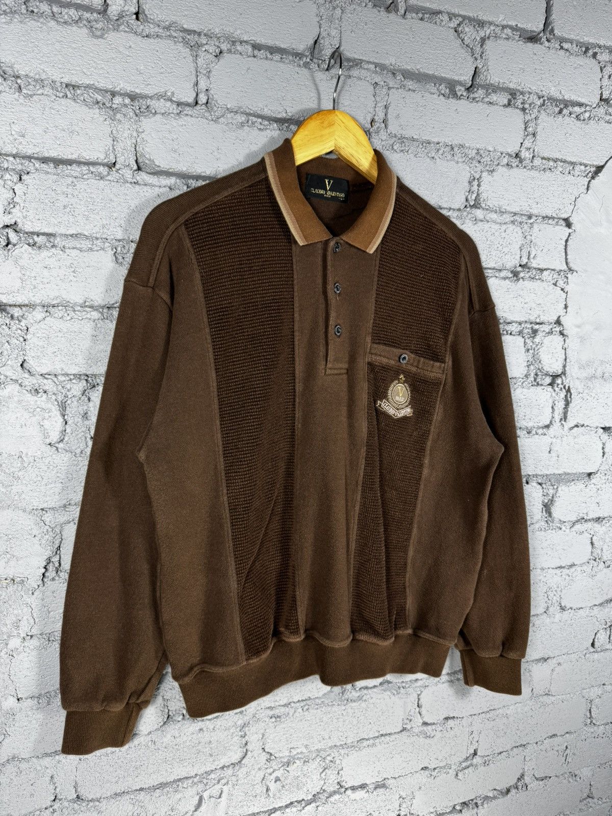 Gianni Valentino Gianni Valentino Collar Button Single Pocket Sweatshirt Size US L / EU 52-54 / 3 - 2 Thumbnail