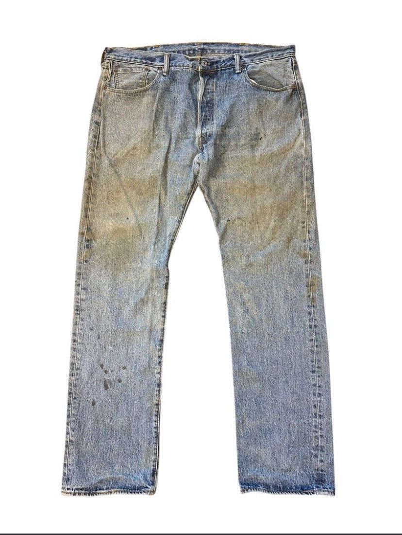 Levi's Disstressed Jeans Levis 501/ Workwear / Button Fly /Street Size US 39 - 1 Thumbnail