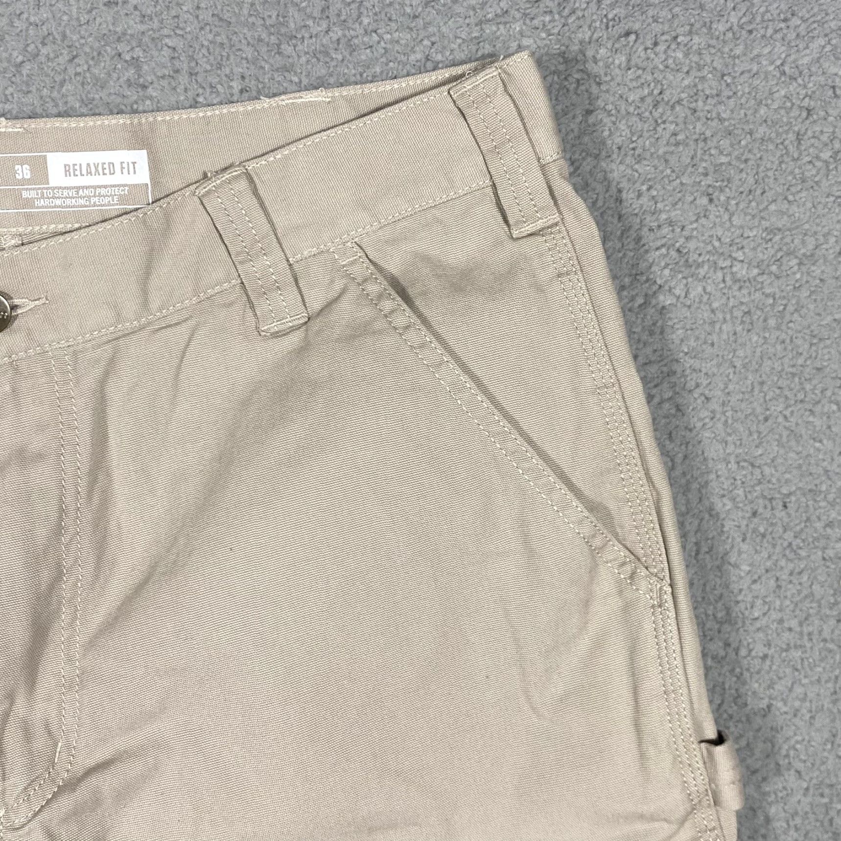 Carhartt Carhartt Cargo Rugged Flex Relax Fit Canvas Utility Work Short Size 42 Beige Men Regular Cargo Pockets Workwear Summer Spring Fall NEW! Size US 42 / EU 58 - 7 Thumbnail
