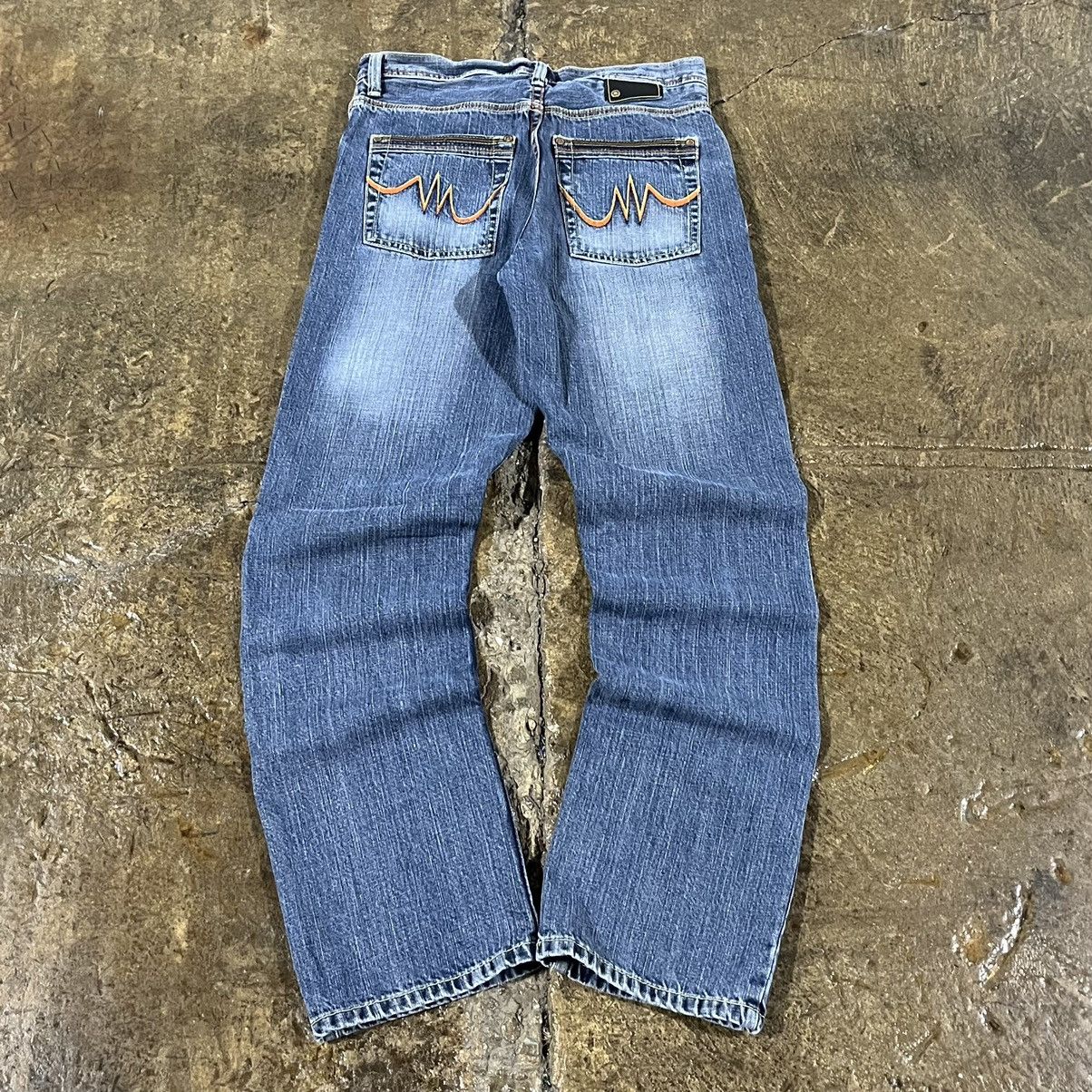 Affliction × Southpole × Vintage Crazy Vintage Y2K Affliction Style Grunge Embroidered Jeans Size US 30 / EU 46 - 1 Thumbnail
