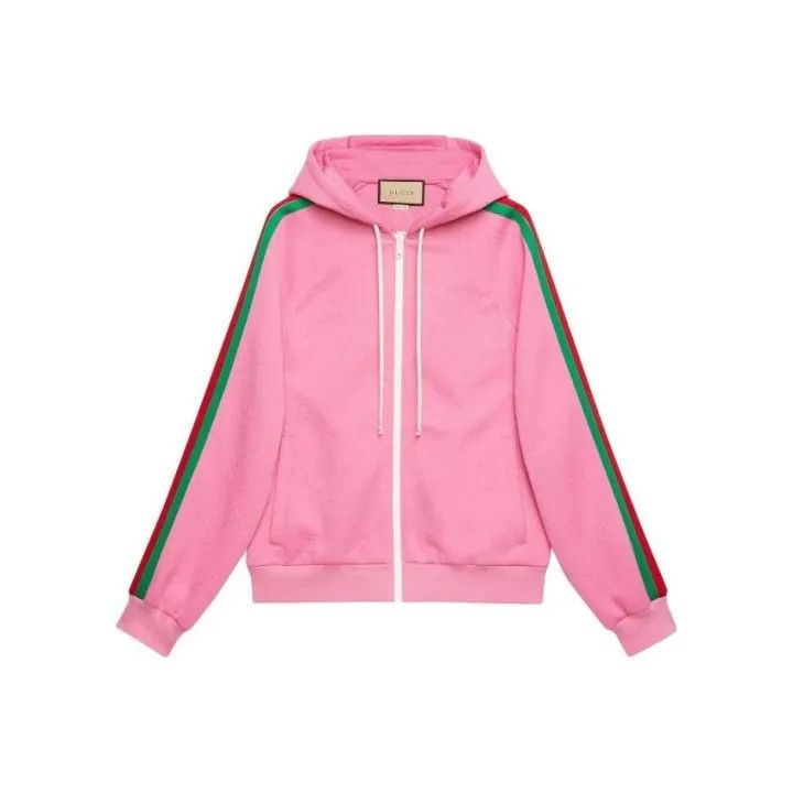 Gucci Gucci Pink GG Pattern Zip-Up Jacket Size S / US 4 / IT 40 - 1 Thumbnail