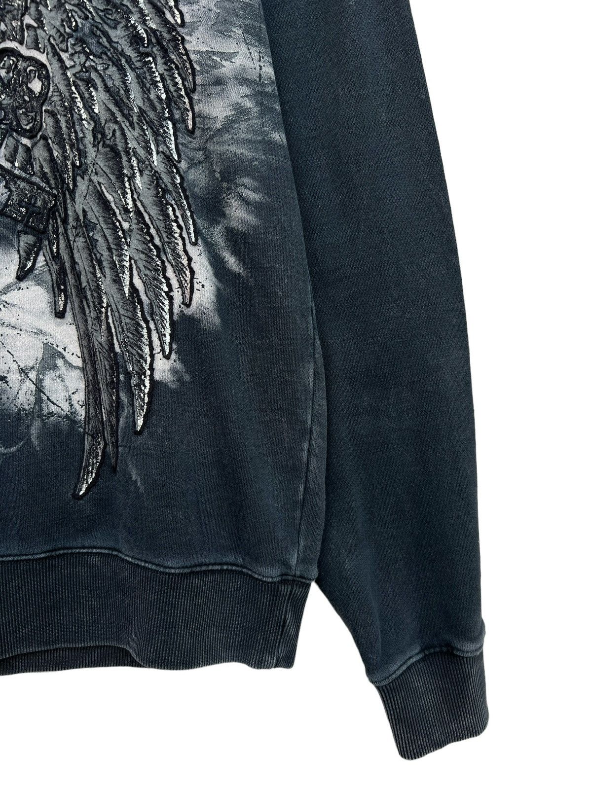 Japanese Brand Eagle Wings Patch Punk Gothic Punk Sweatshirt Size US M / EU 48-50 / 2 - 6 Thumbnail
